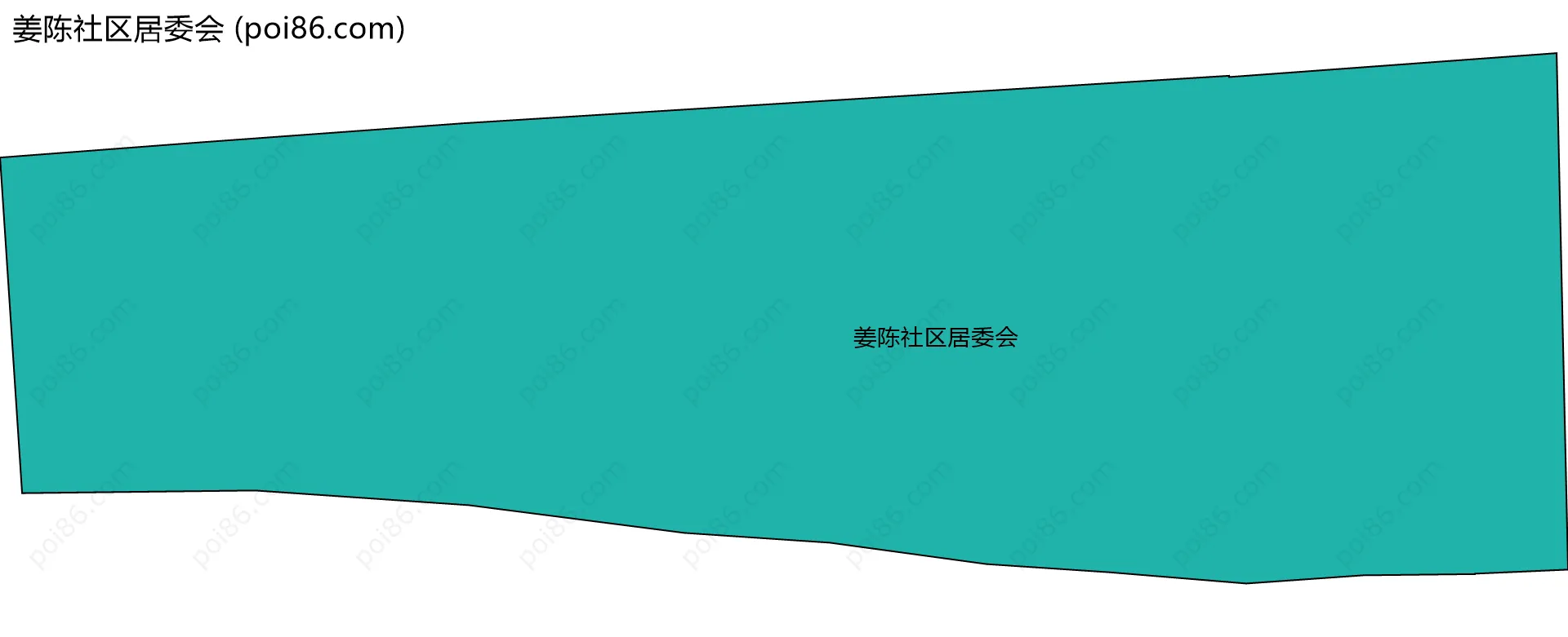 姜陈社区居委会边界地图