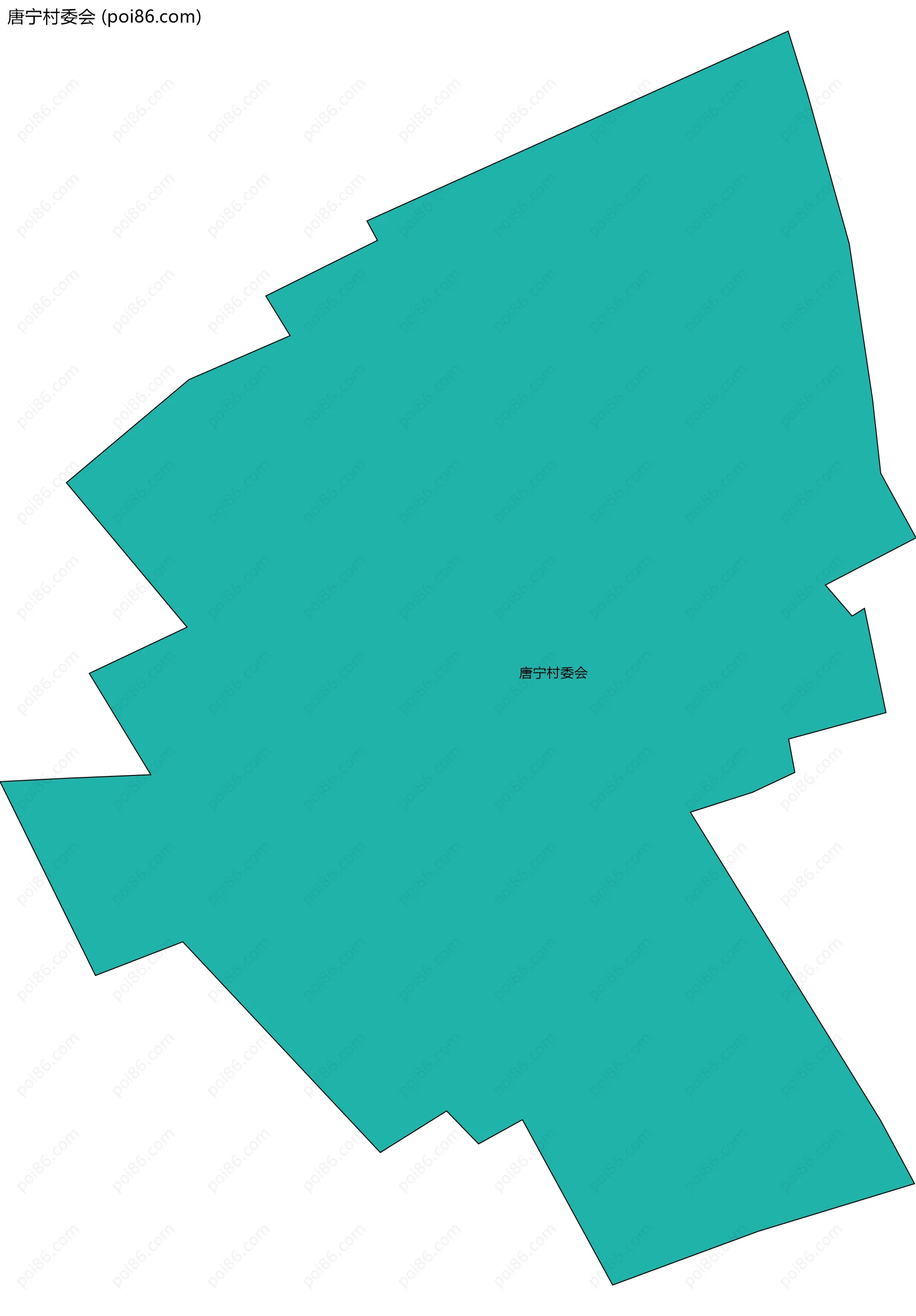 唐宁村委会边界地图