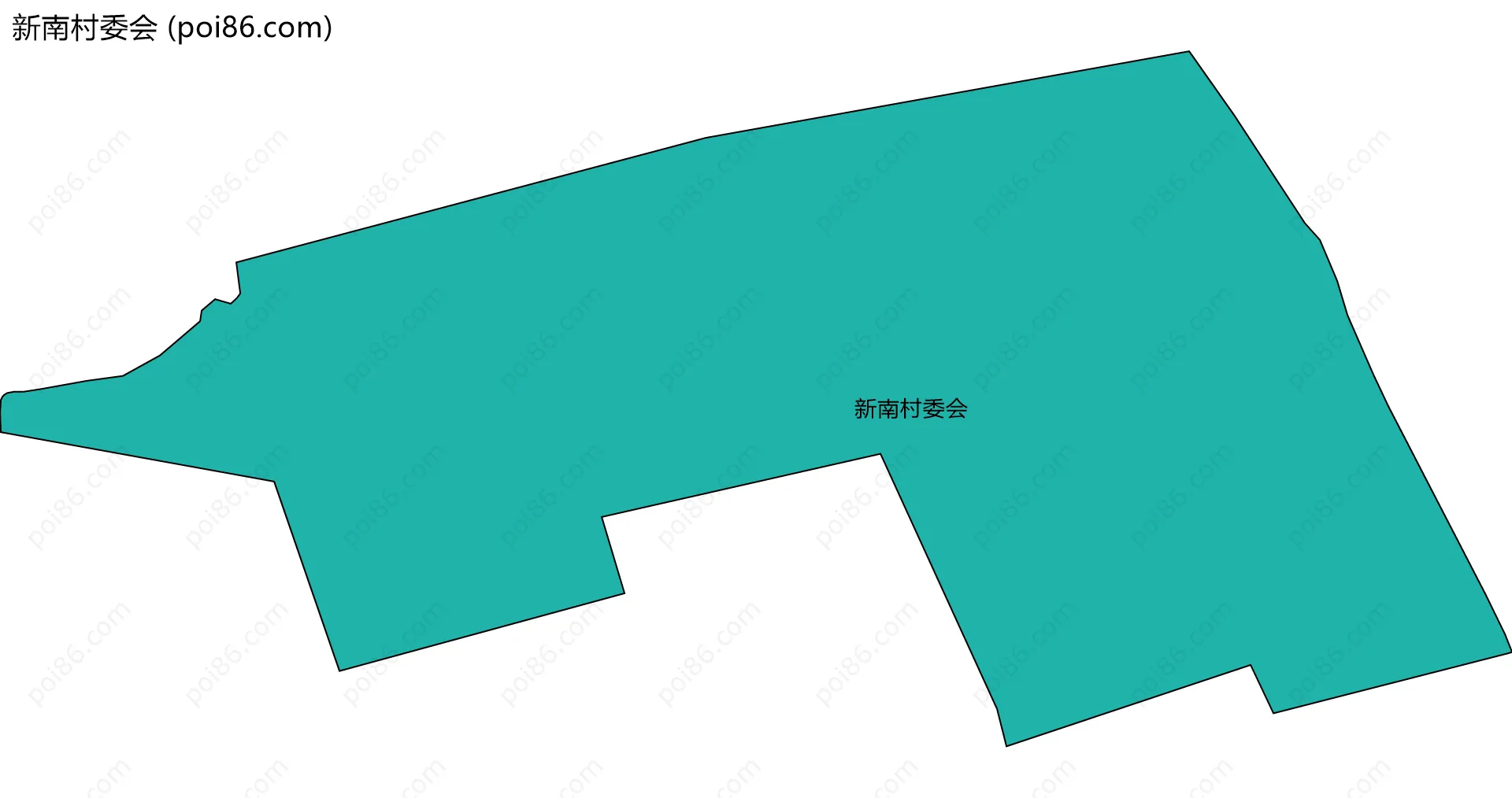 新南村委会边界地图