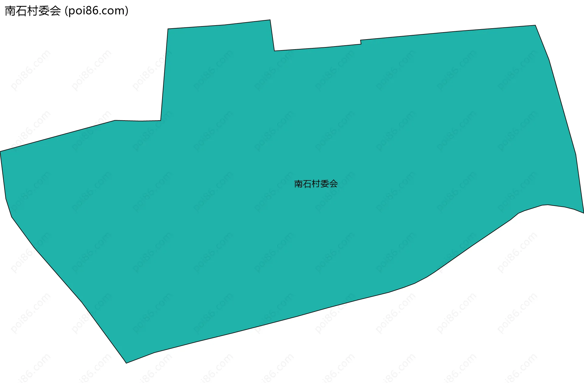 南石村委会边界地图
