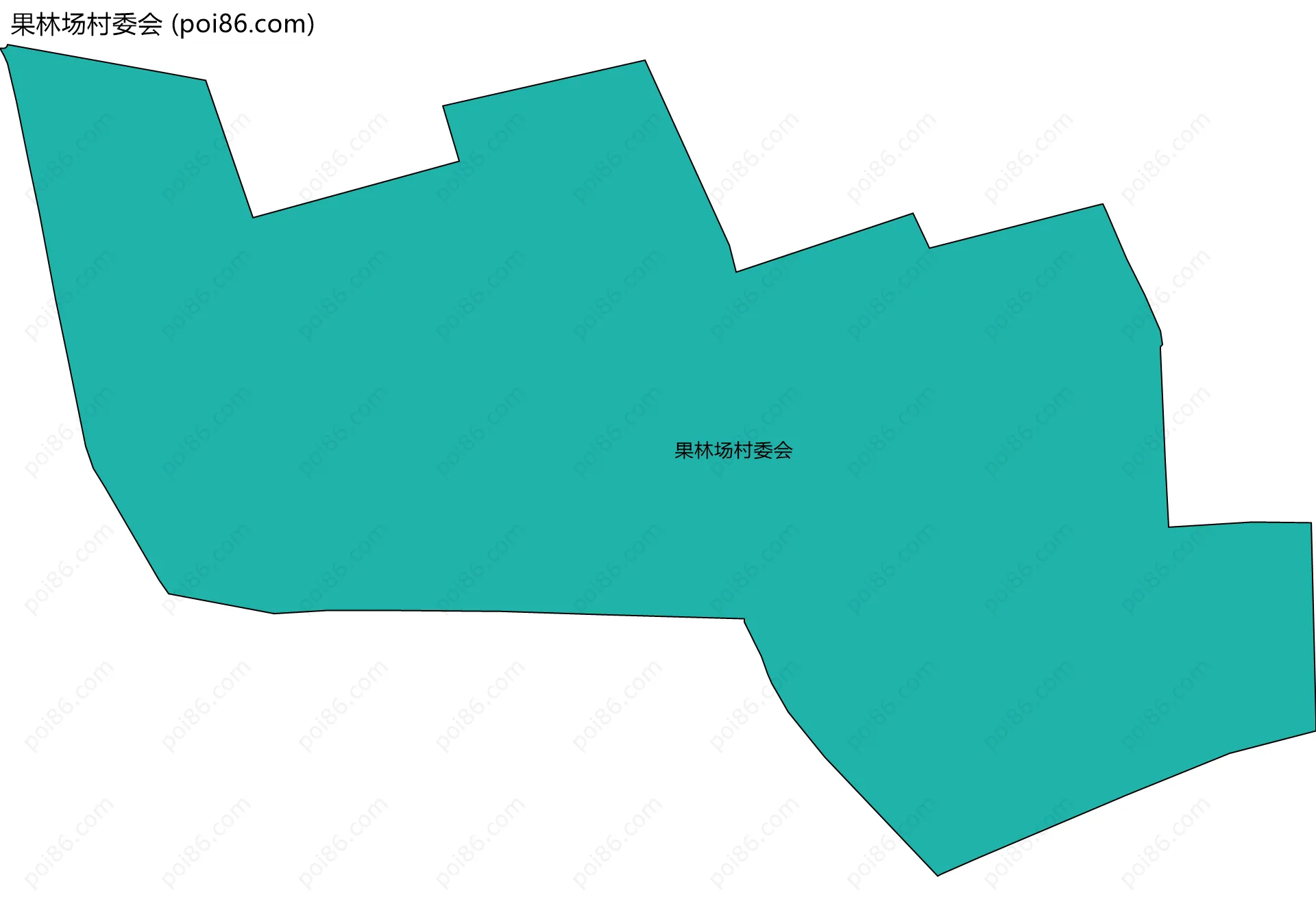 果林场村委会边界地图