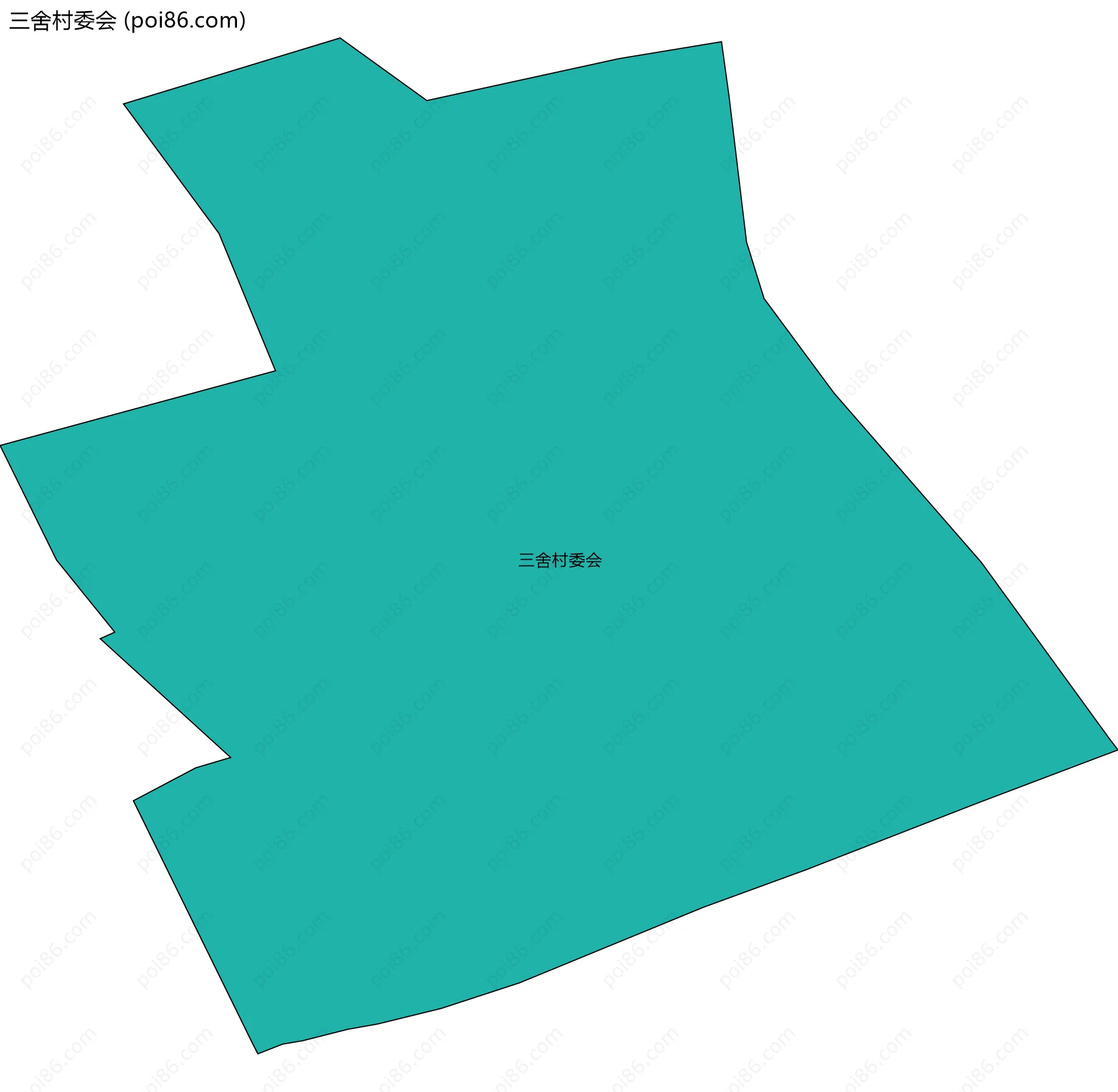 三舍村委会边界地图