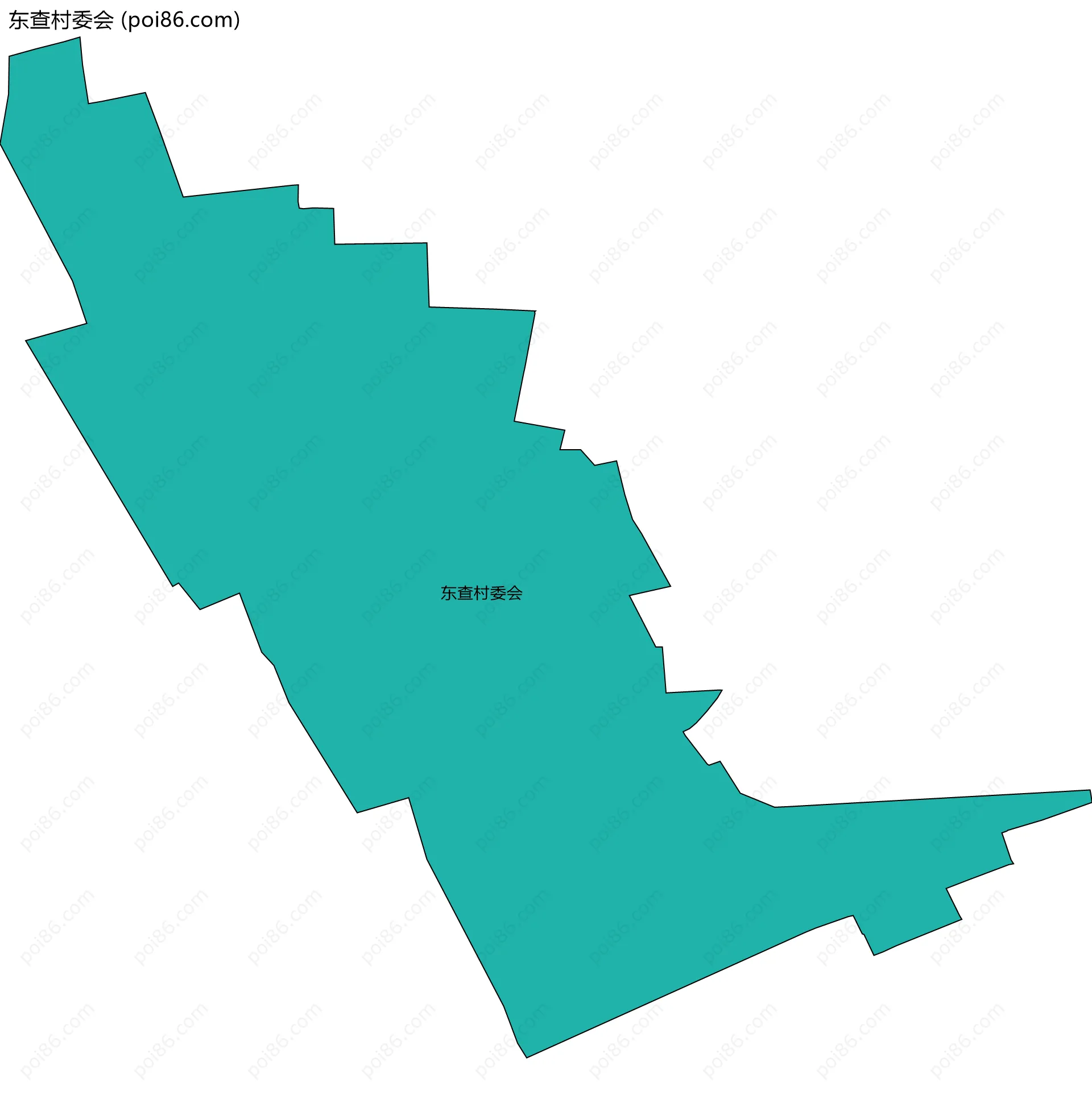 东查村委会边界地图