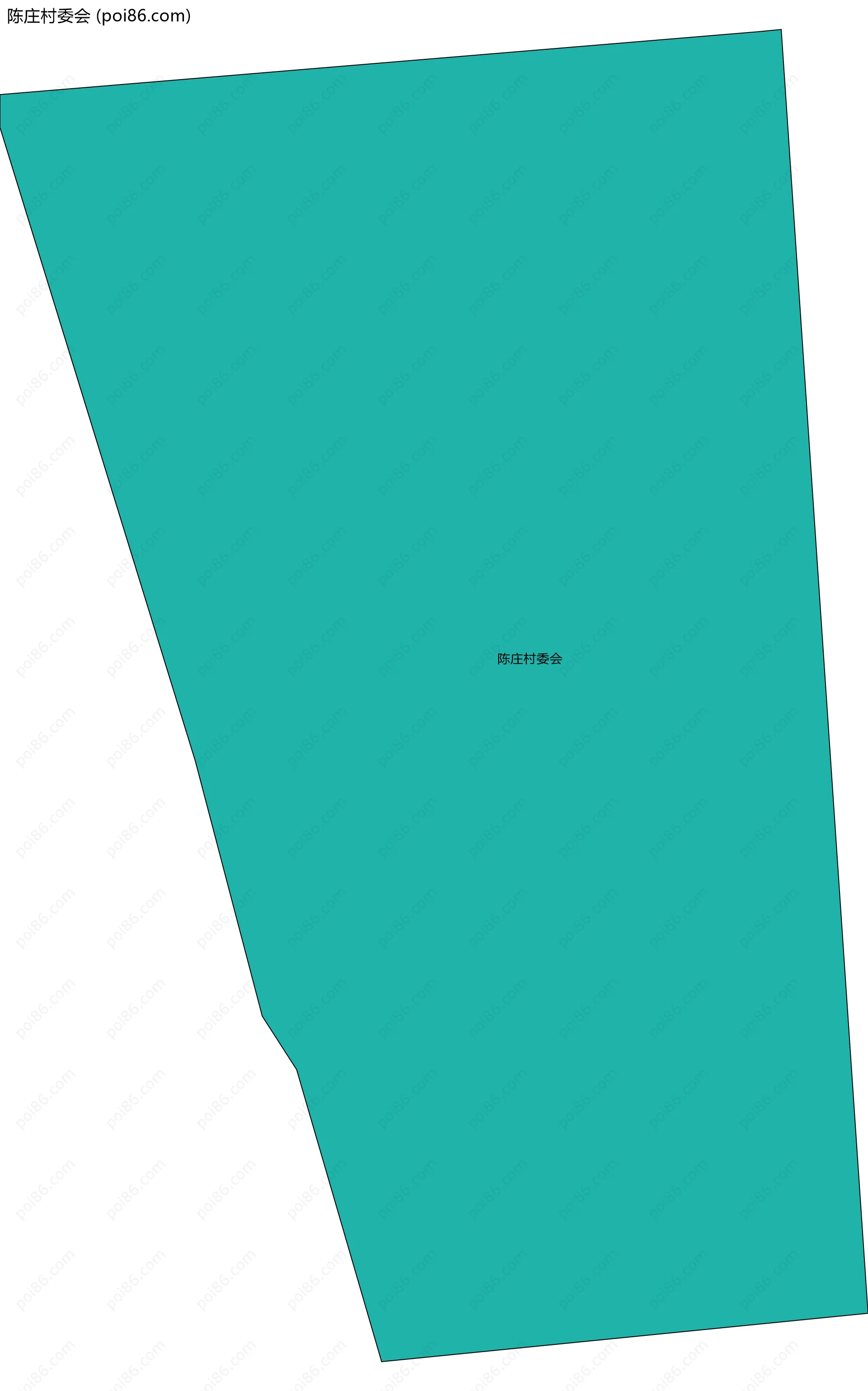陈庄村委会边界地图