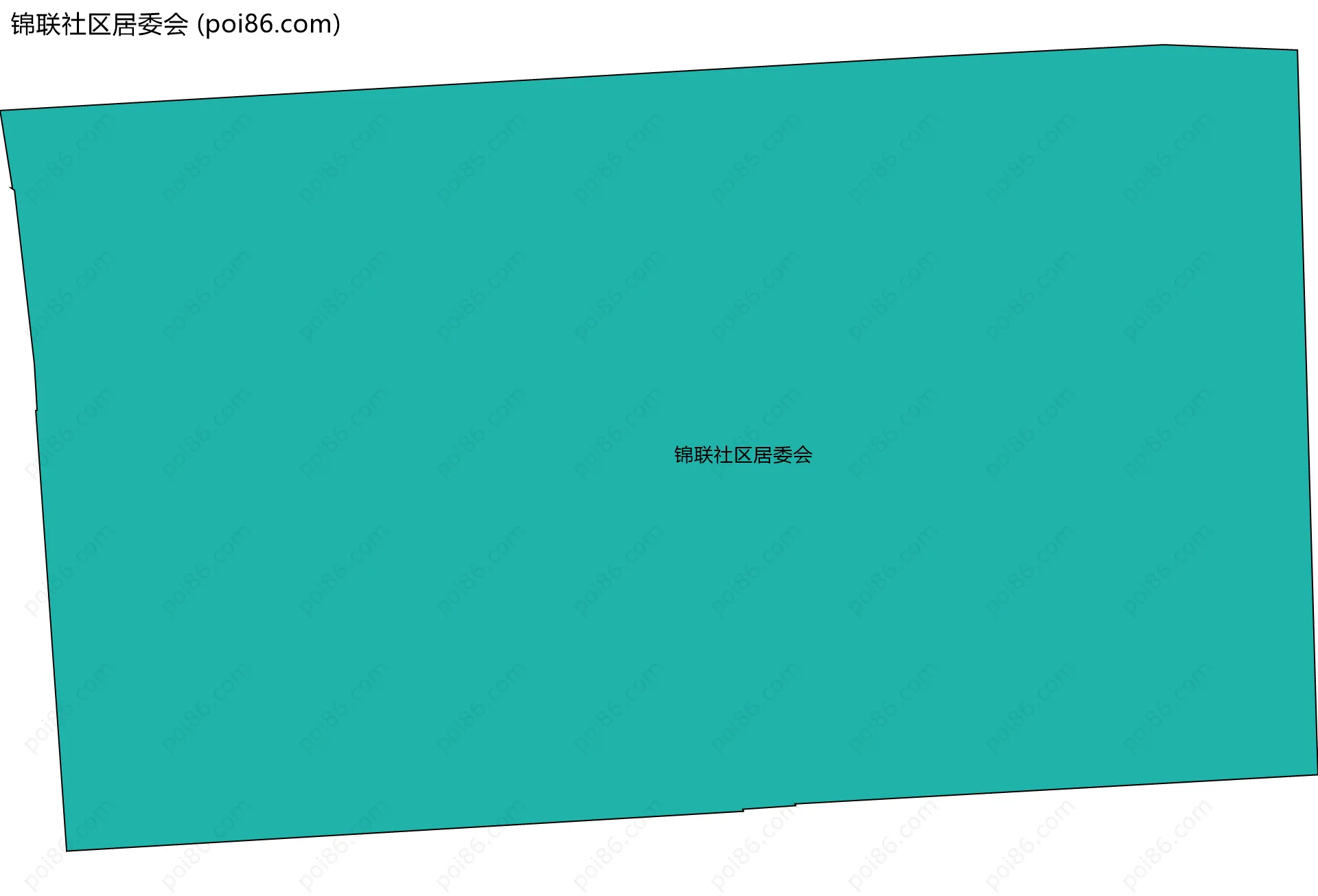 锦联社区居委会边界地图