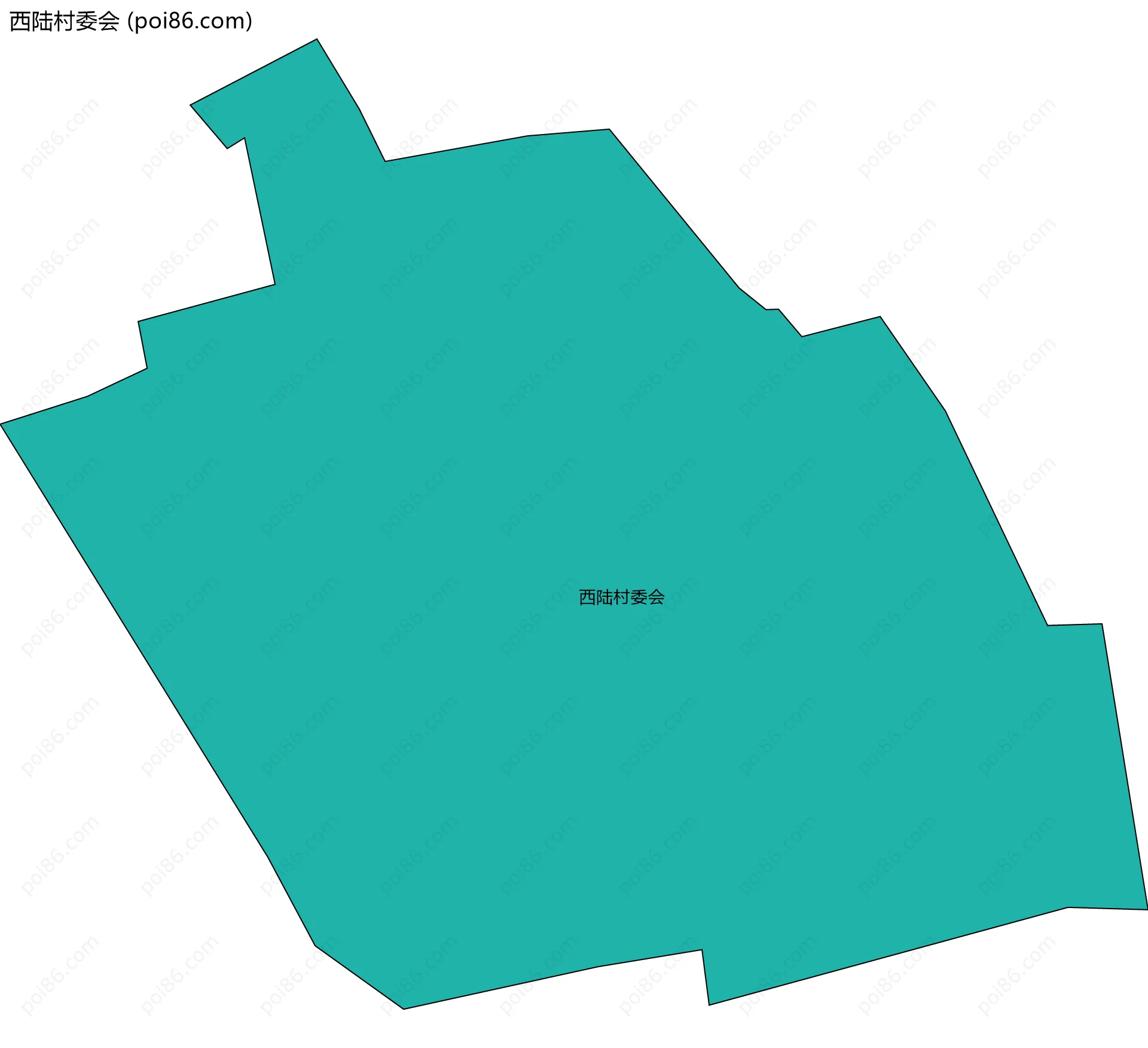 西陆村委会边界地图