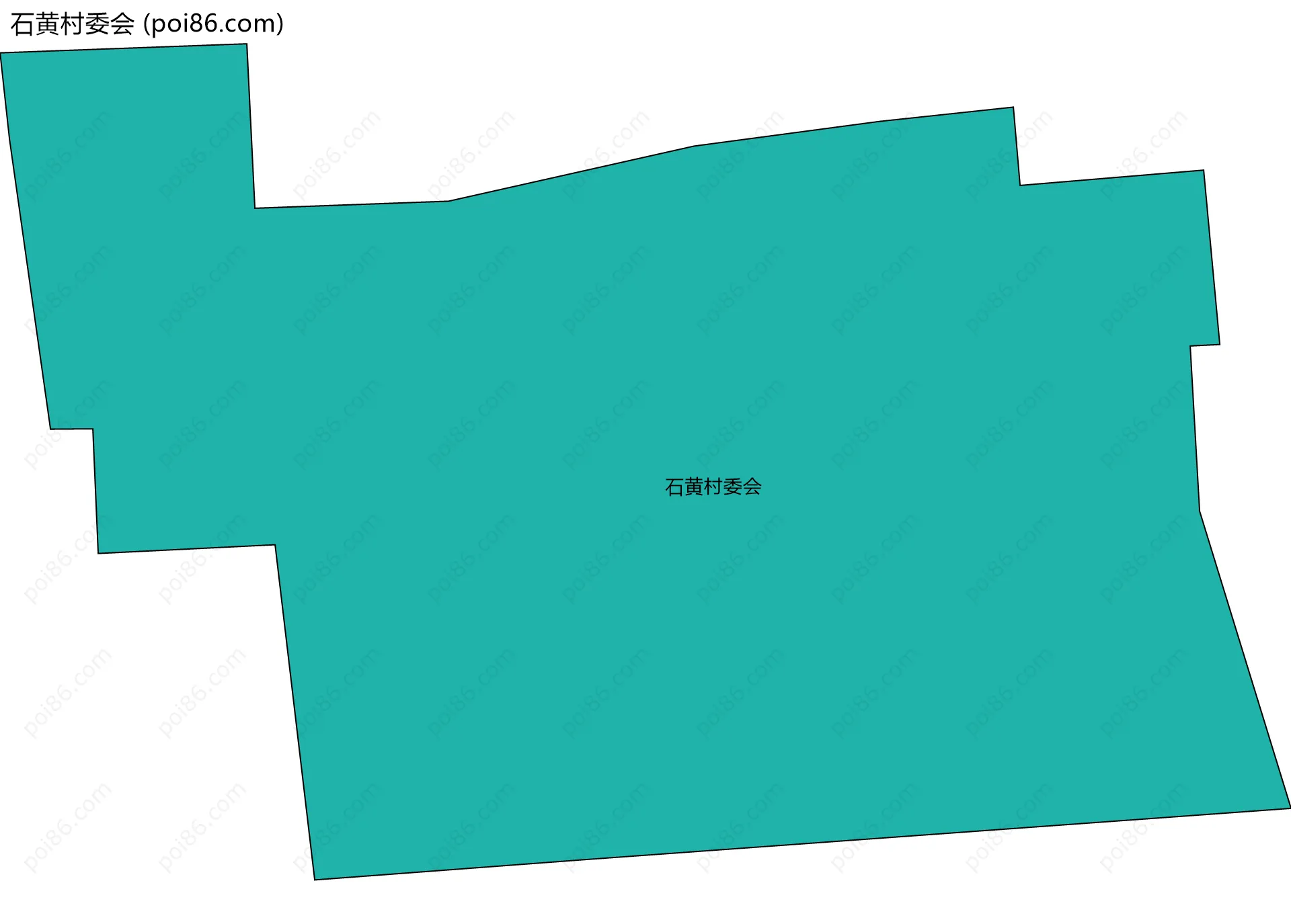 石黄村委会边界地图