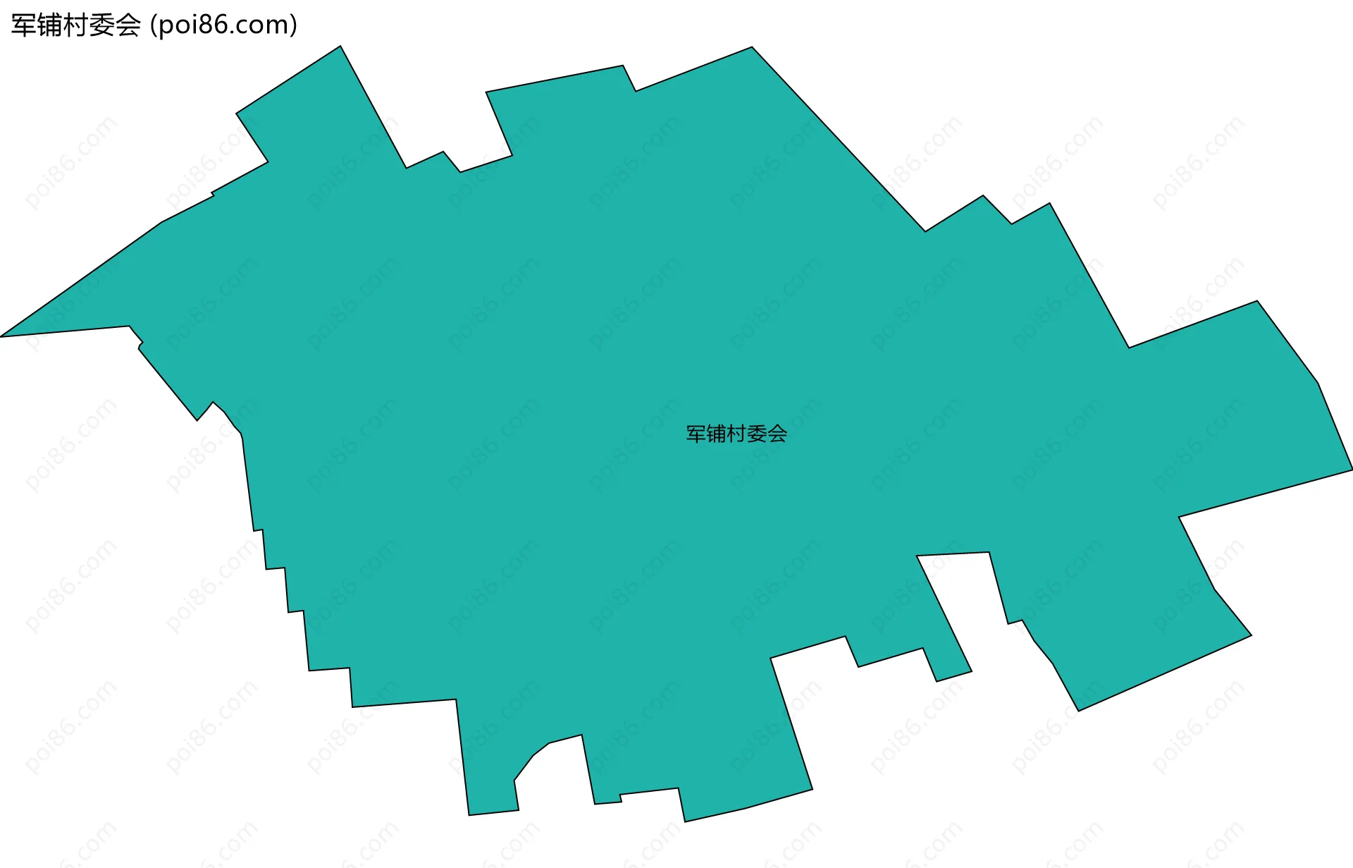 军铺村委会边界地图