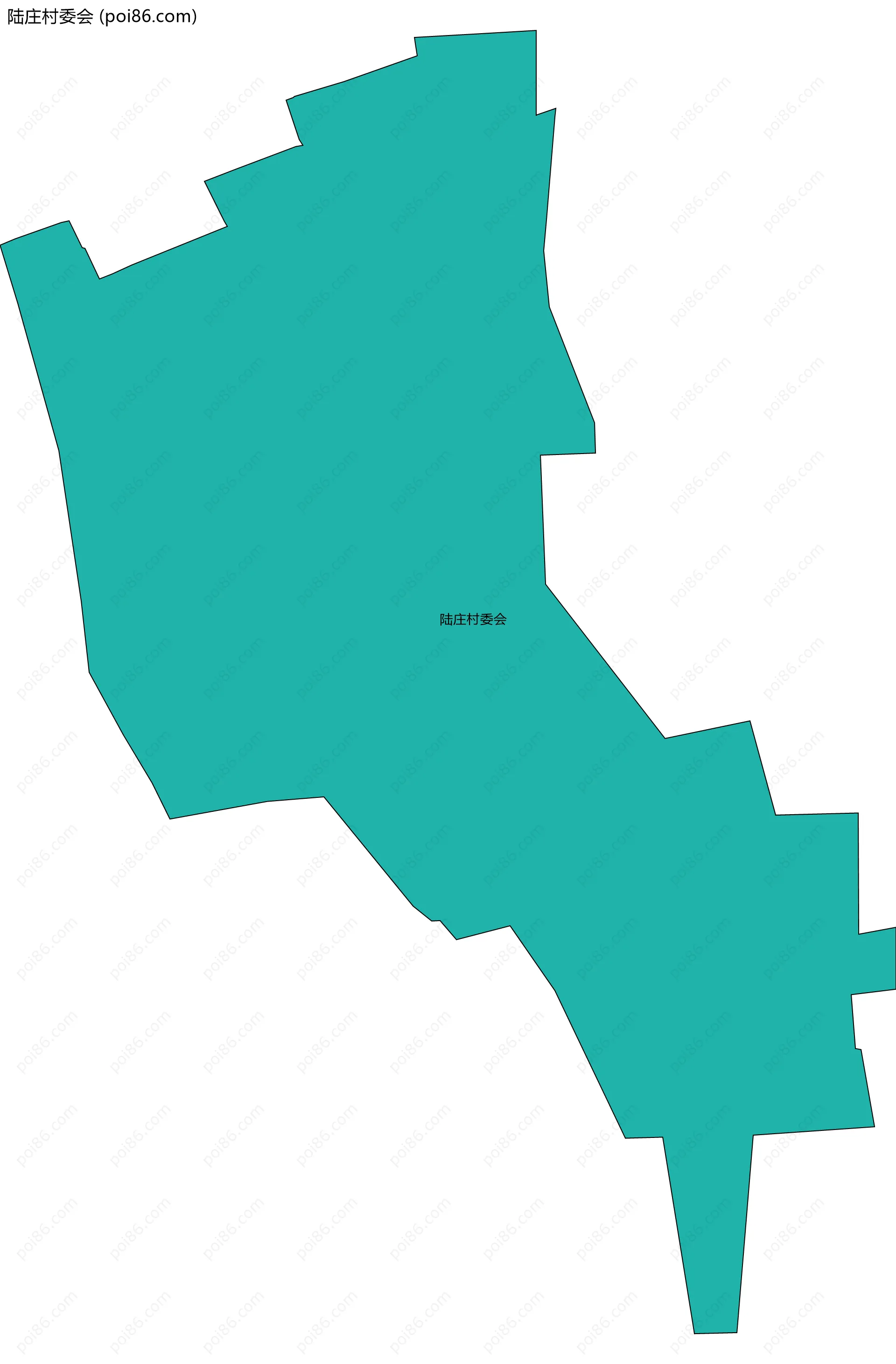 陆庄村委会边界地图