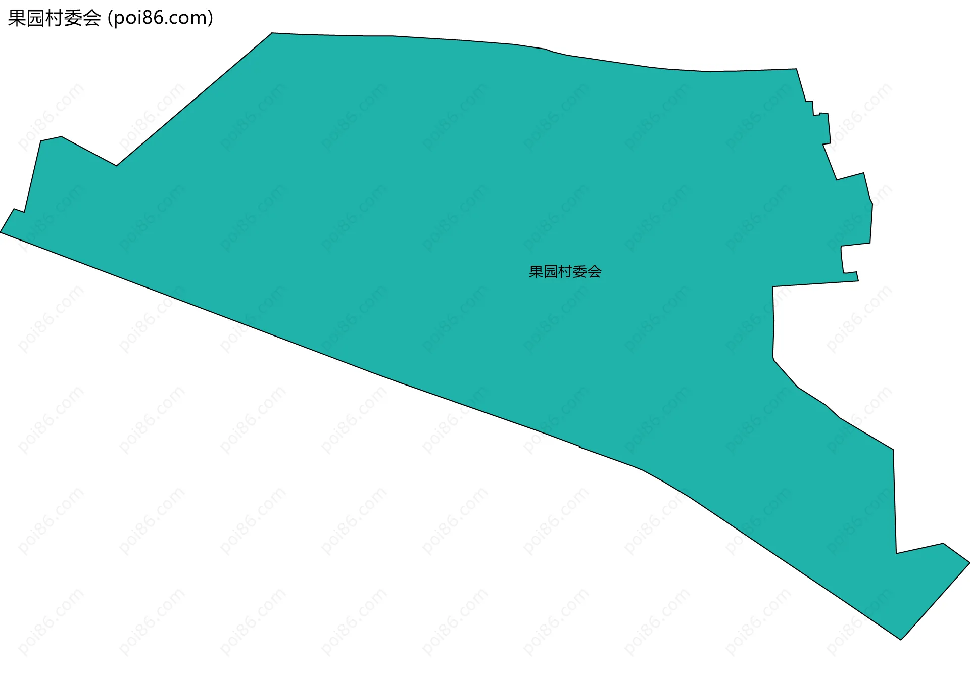 果园村委会边界地图