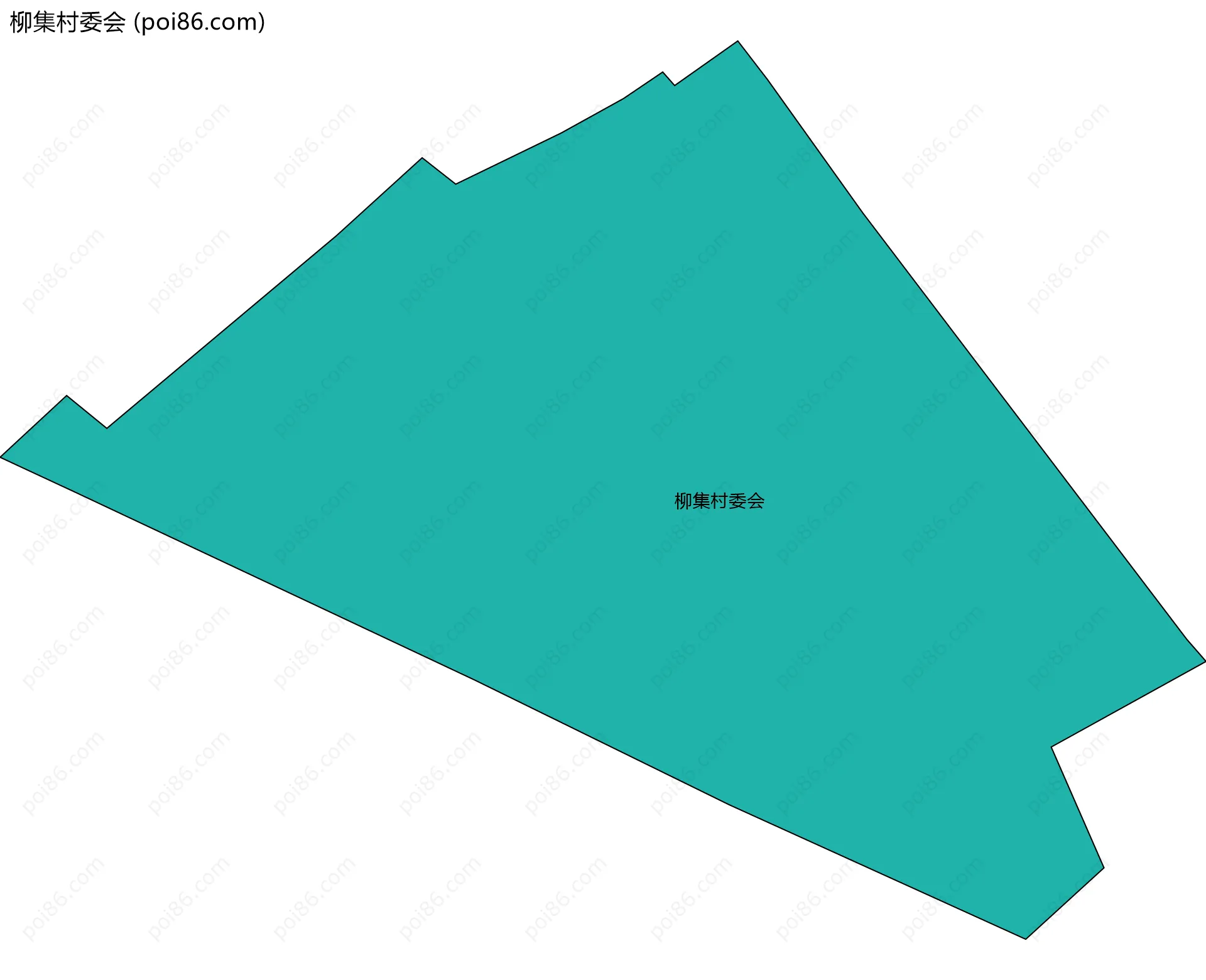 柳集村委会边界地图