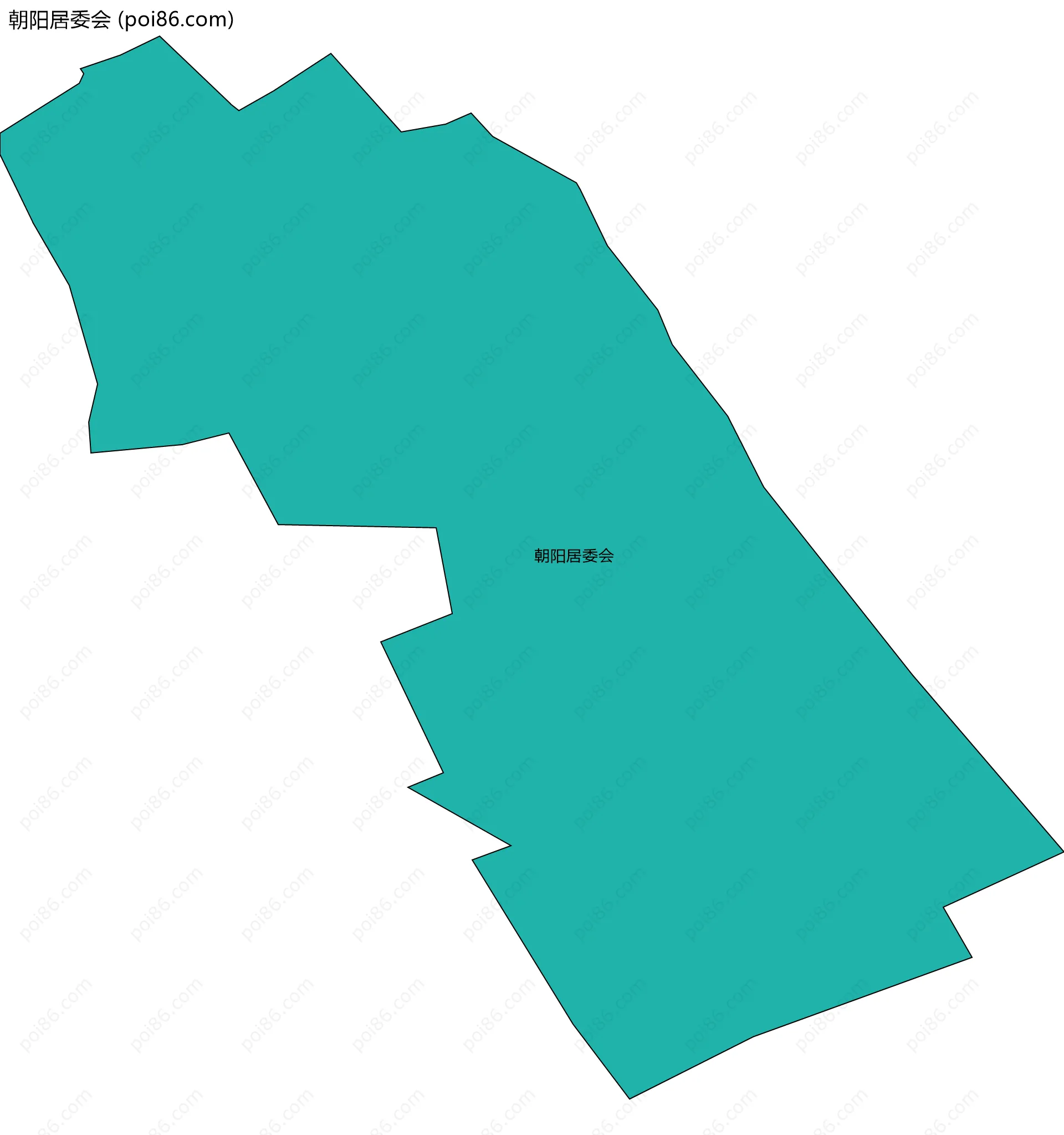朝阳居委会边界地图
