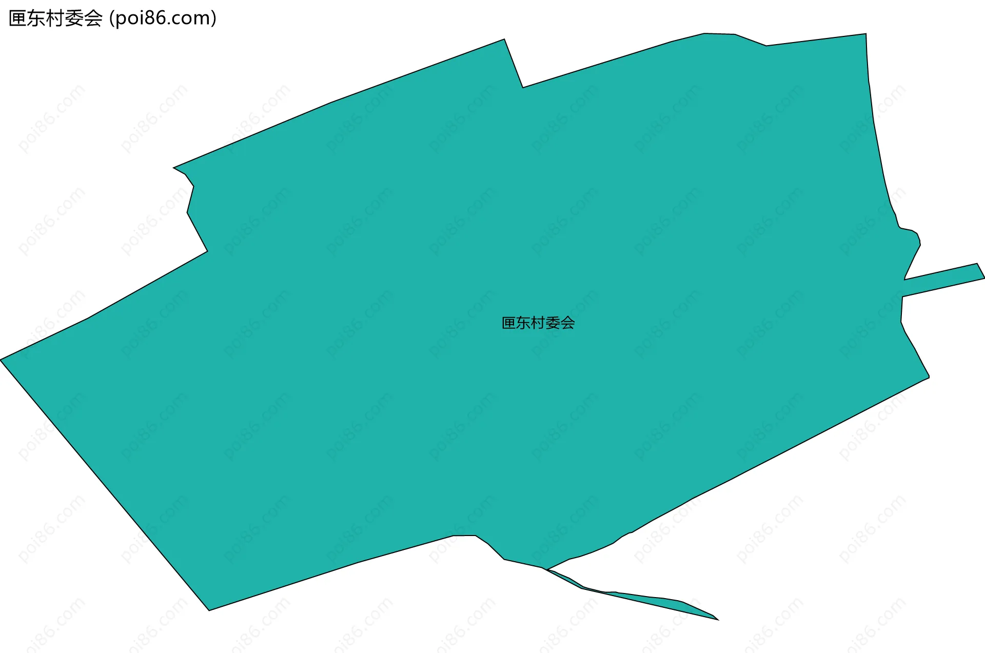匣东村委会边界地图