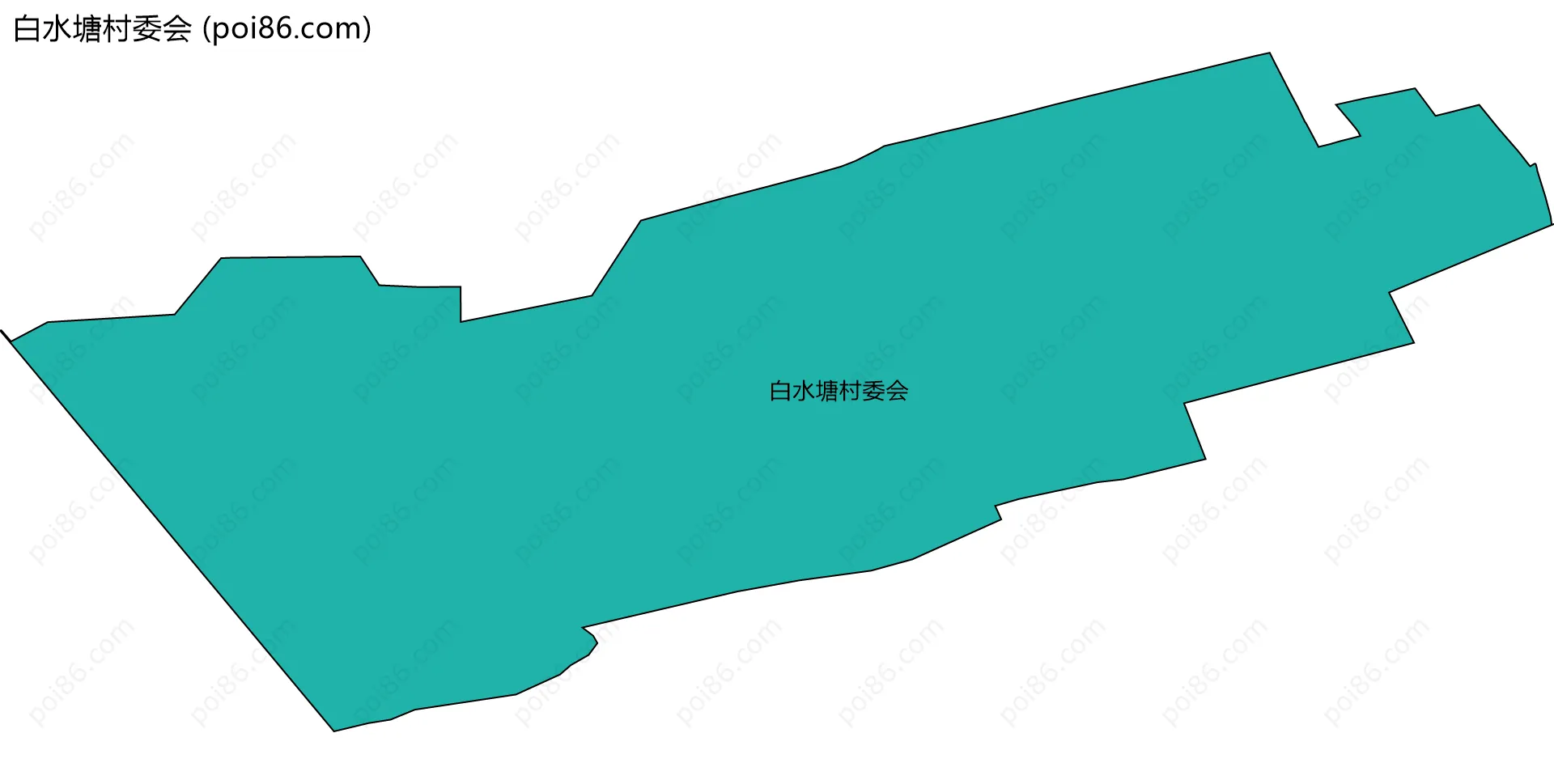 白水塘村委会边界地图