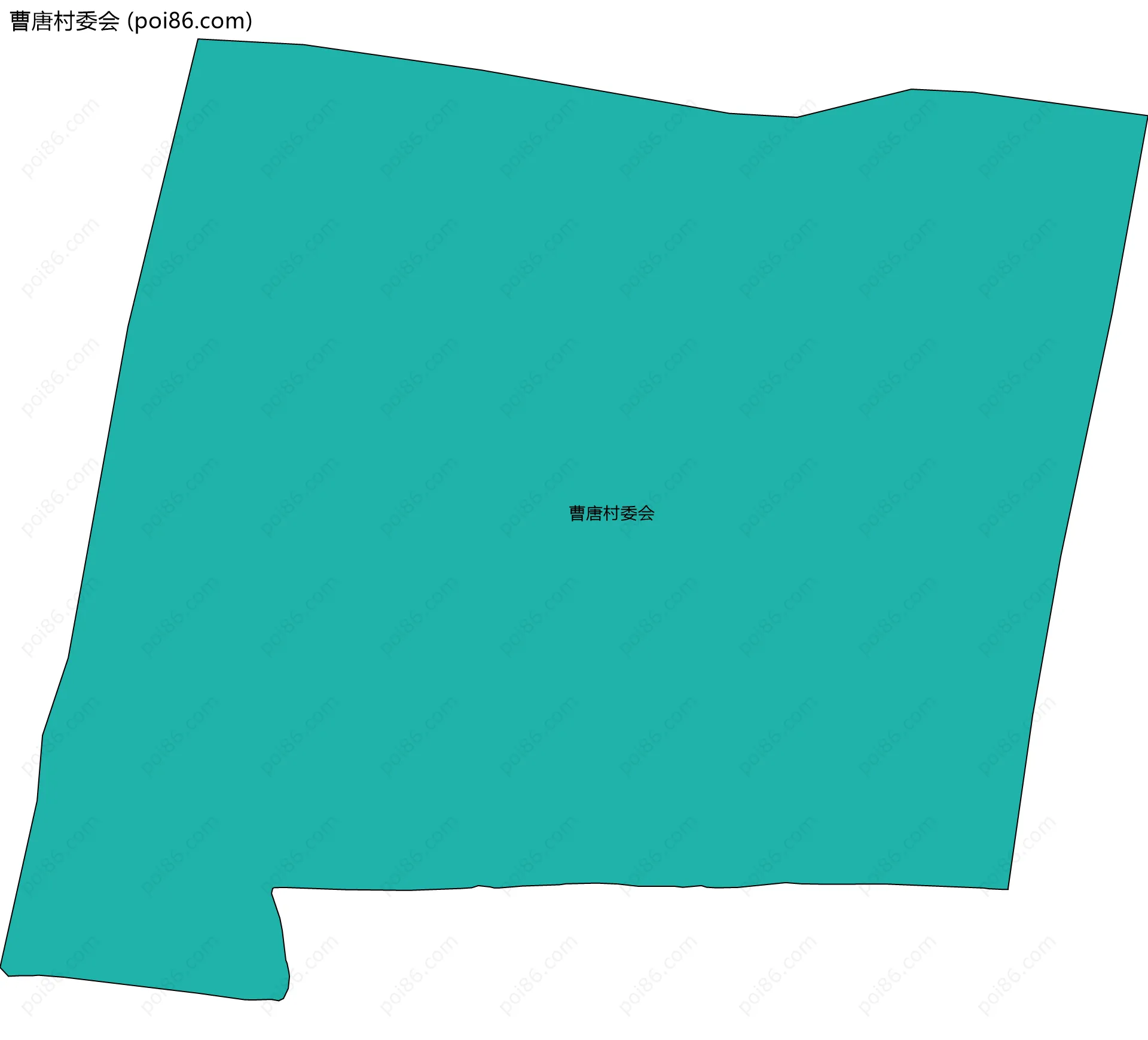 曹唐村委会边界地图