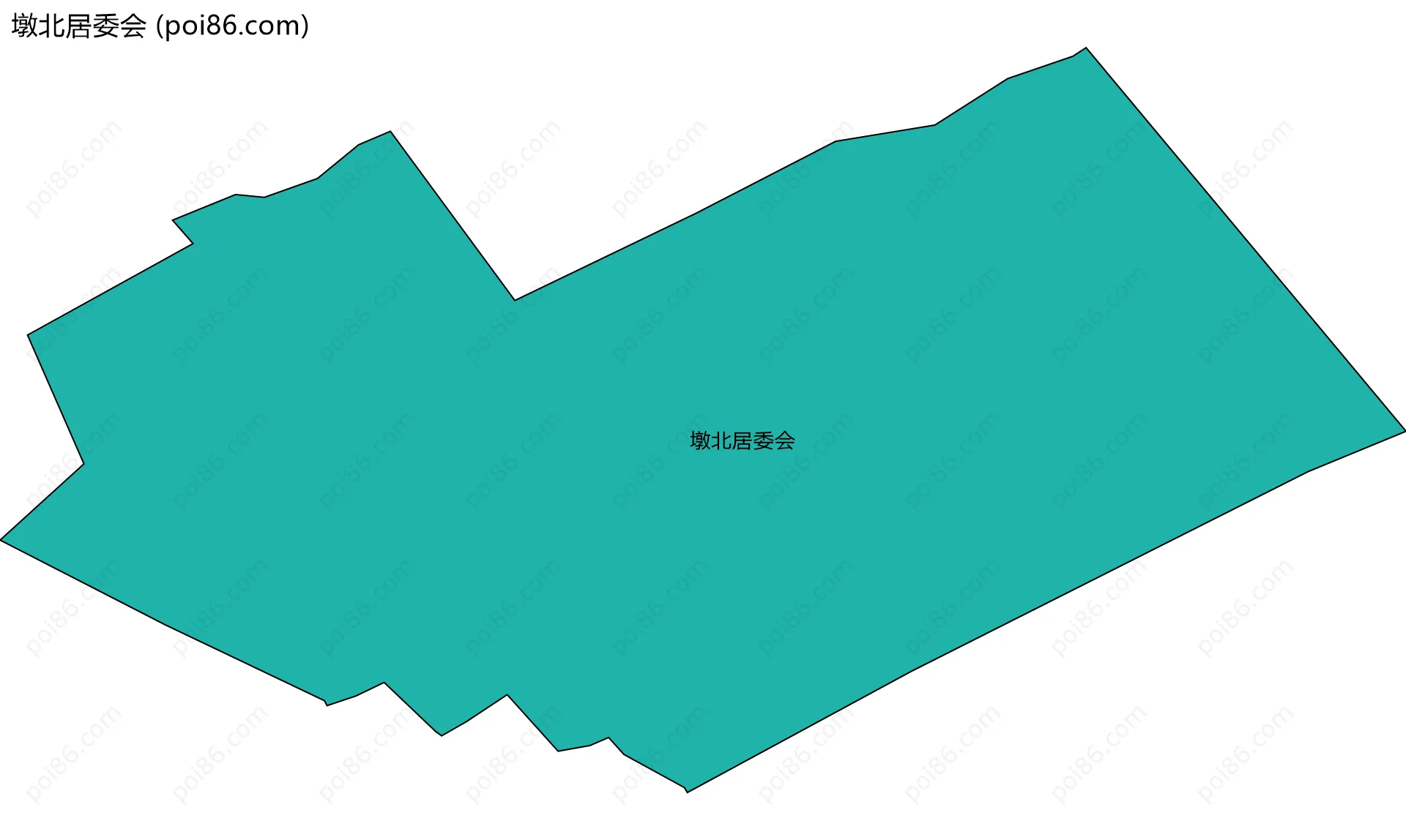 墩北居委会边界地图