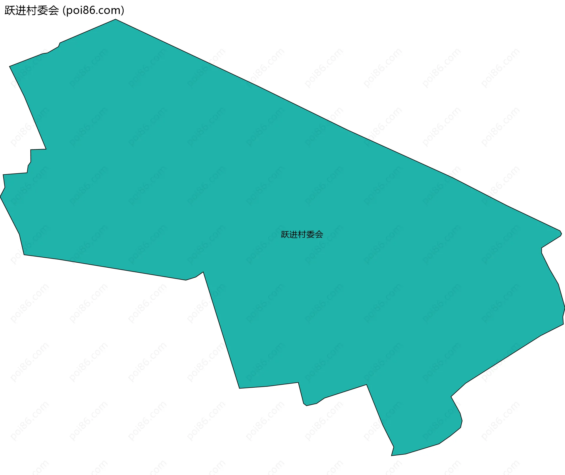 跃进村委会边界地图