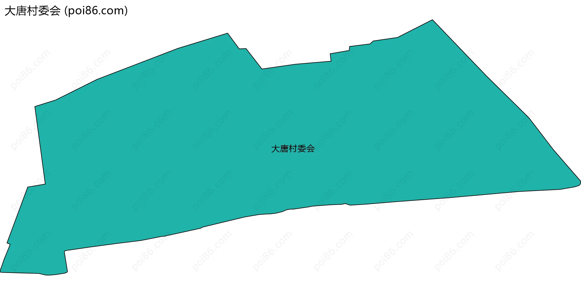 大唐村委会边界地图