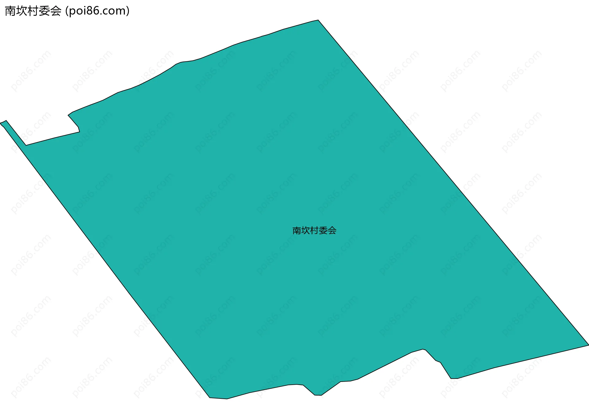 南坎村委会边界地图