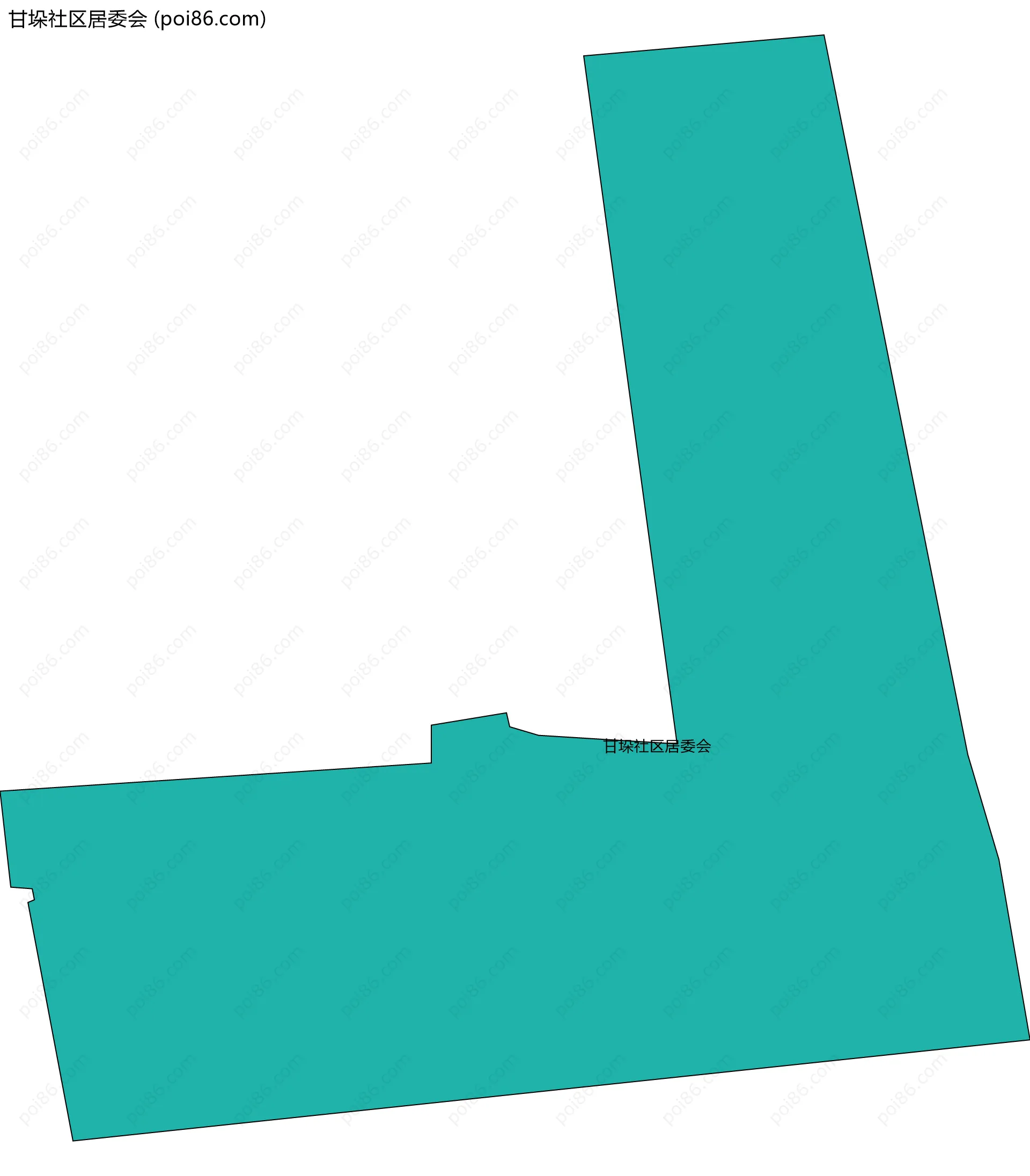 甘垛社区居委会边界地图