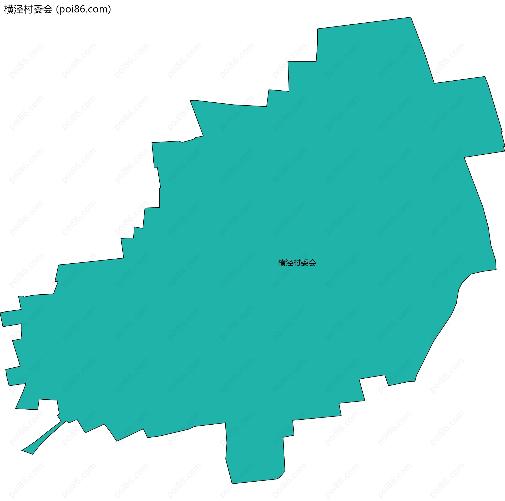 横泾村委会边界地图