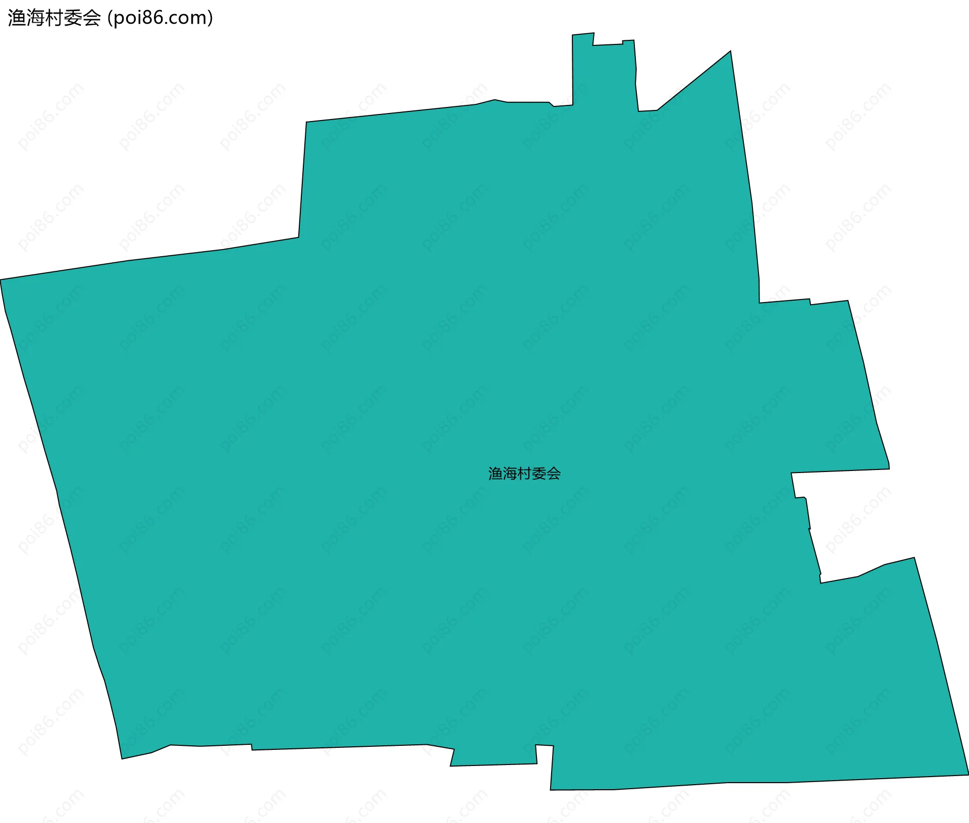 渔海村委会边界地图