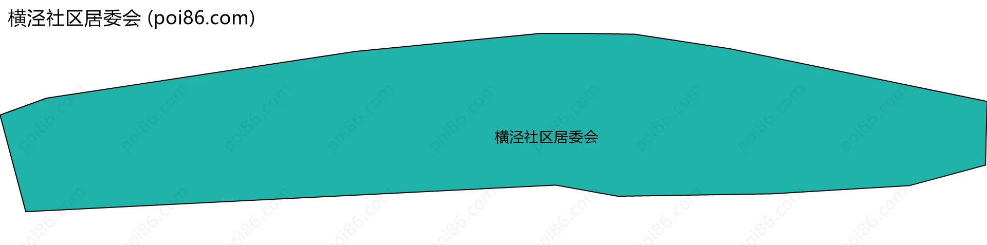 横泾社区居委会边界地图