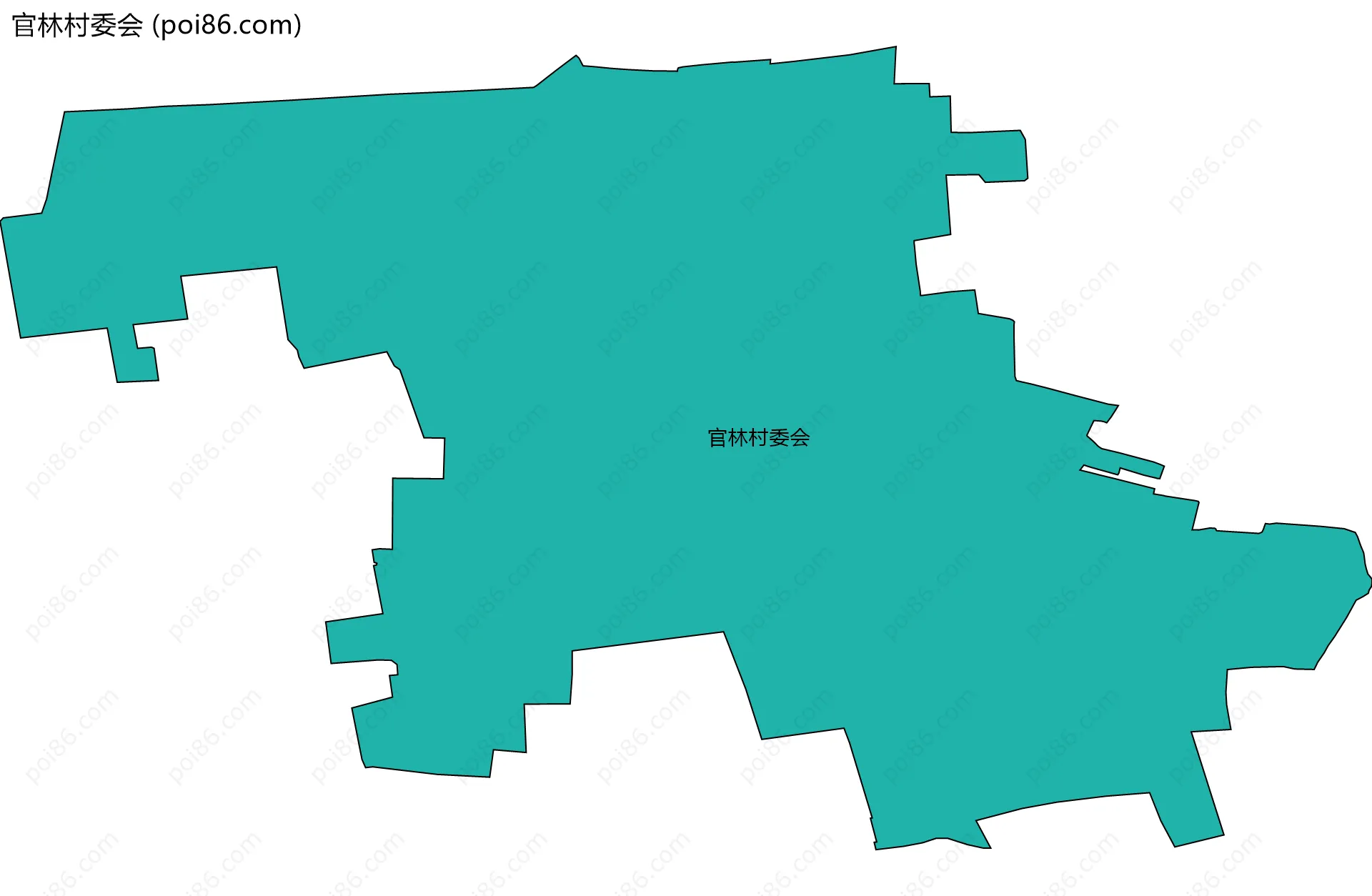 官林村委会边界地图