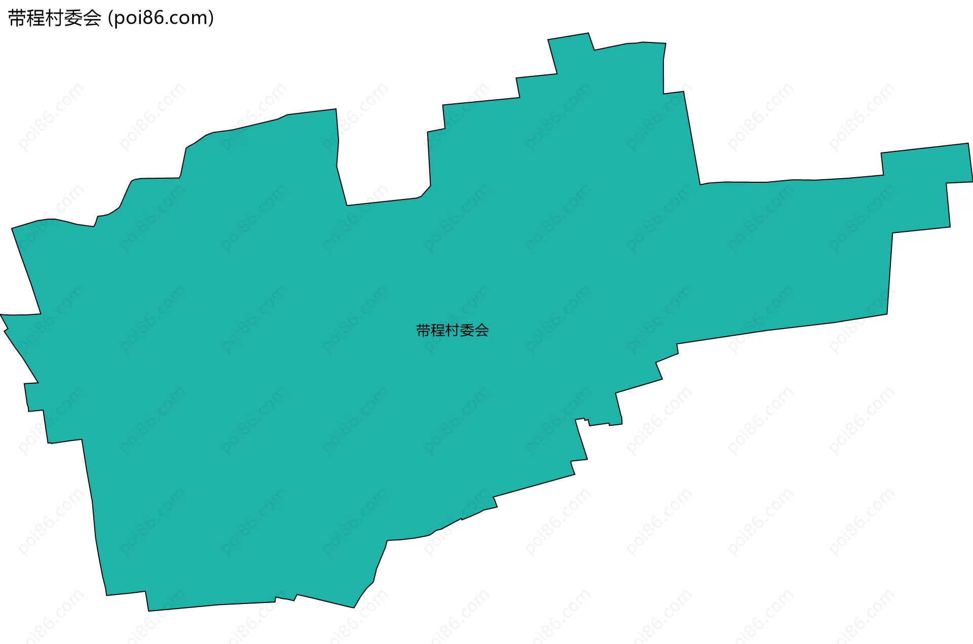 带程村委会边界地图