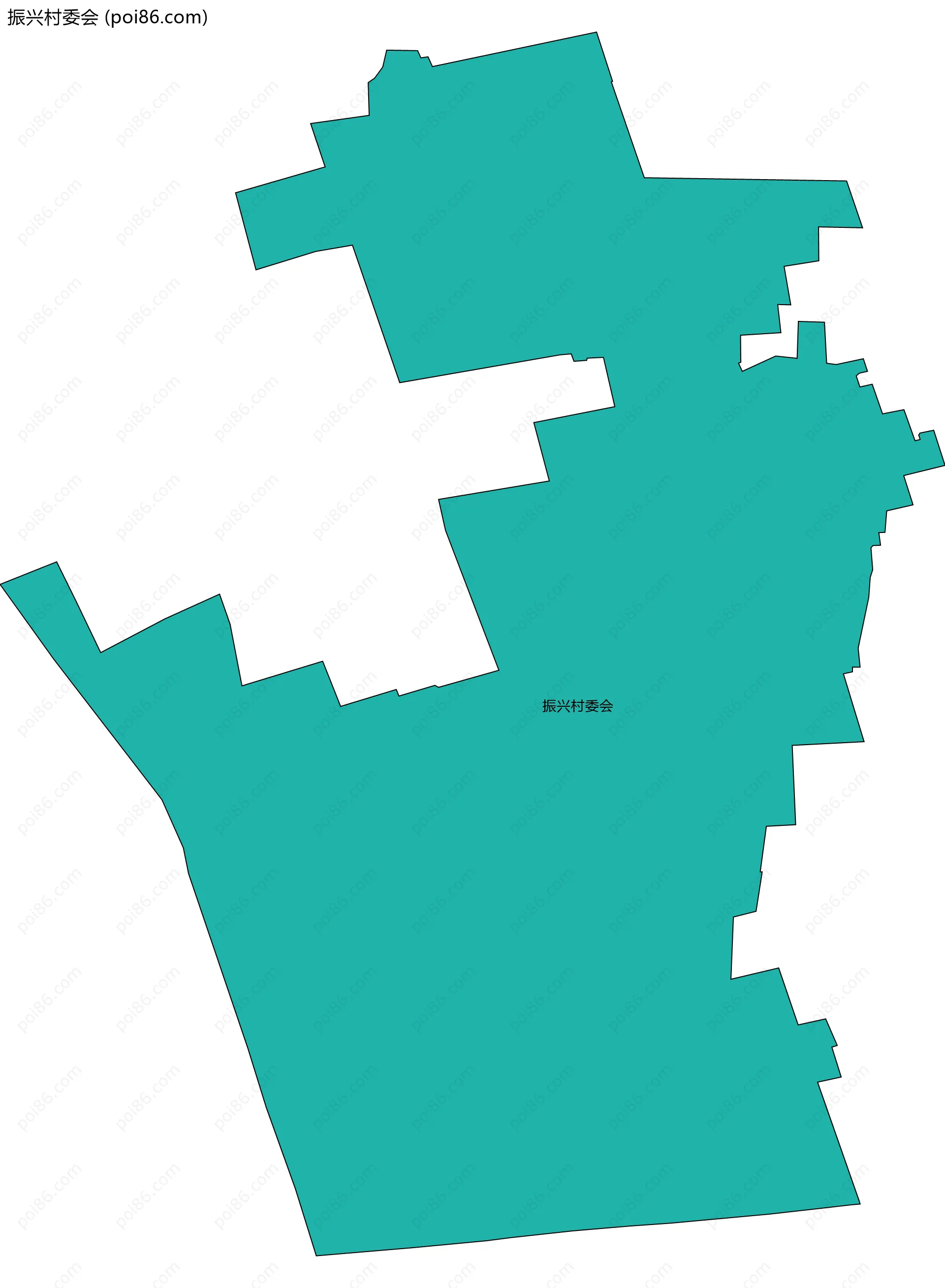 振兴村委会边界地图