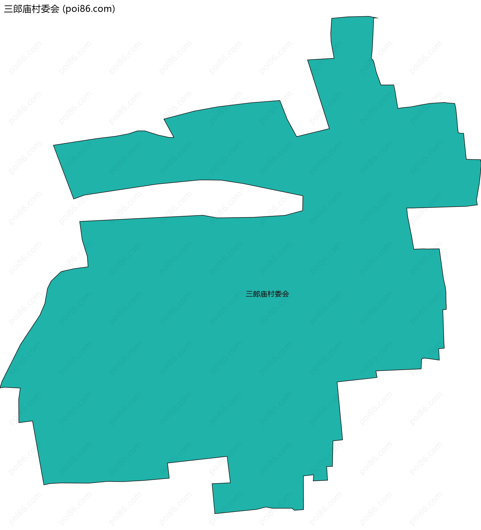 三郎庙村委会边界地图