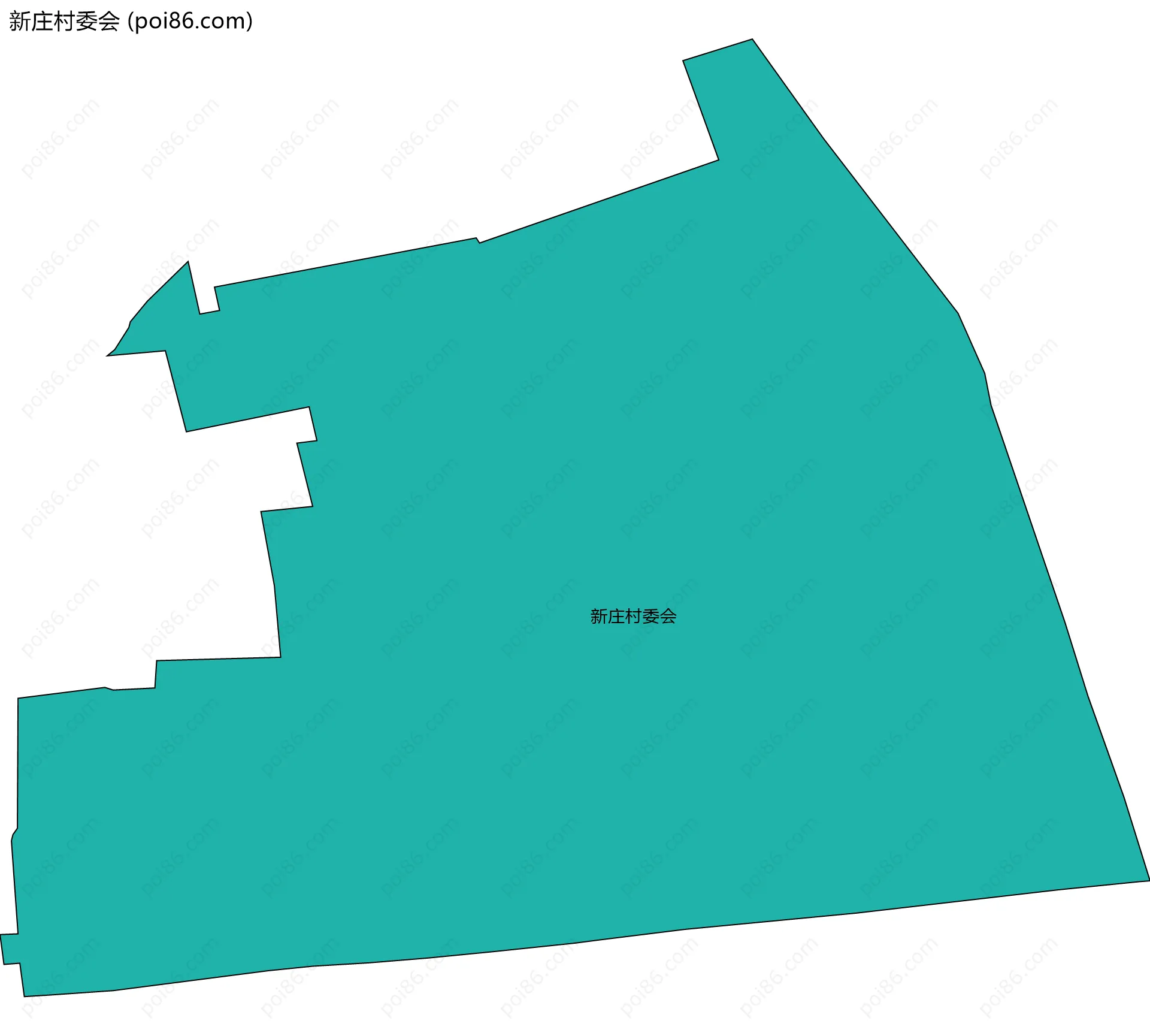 新庄村委会边界地图