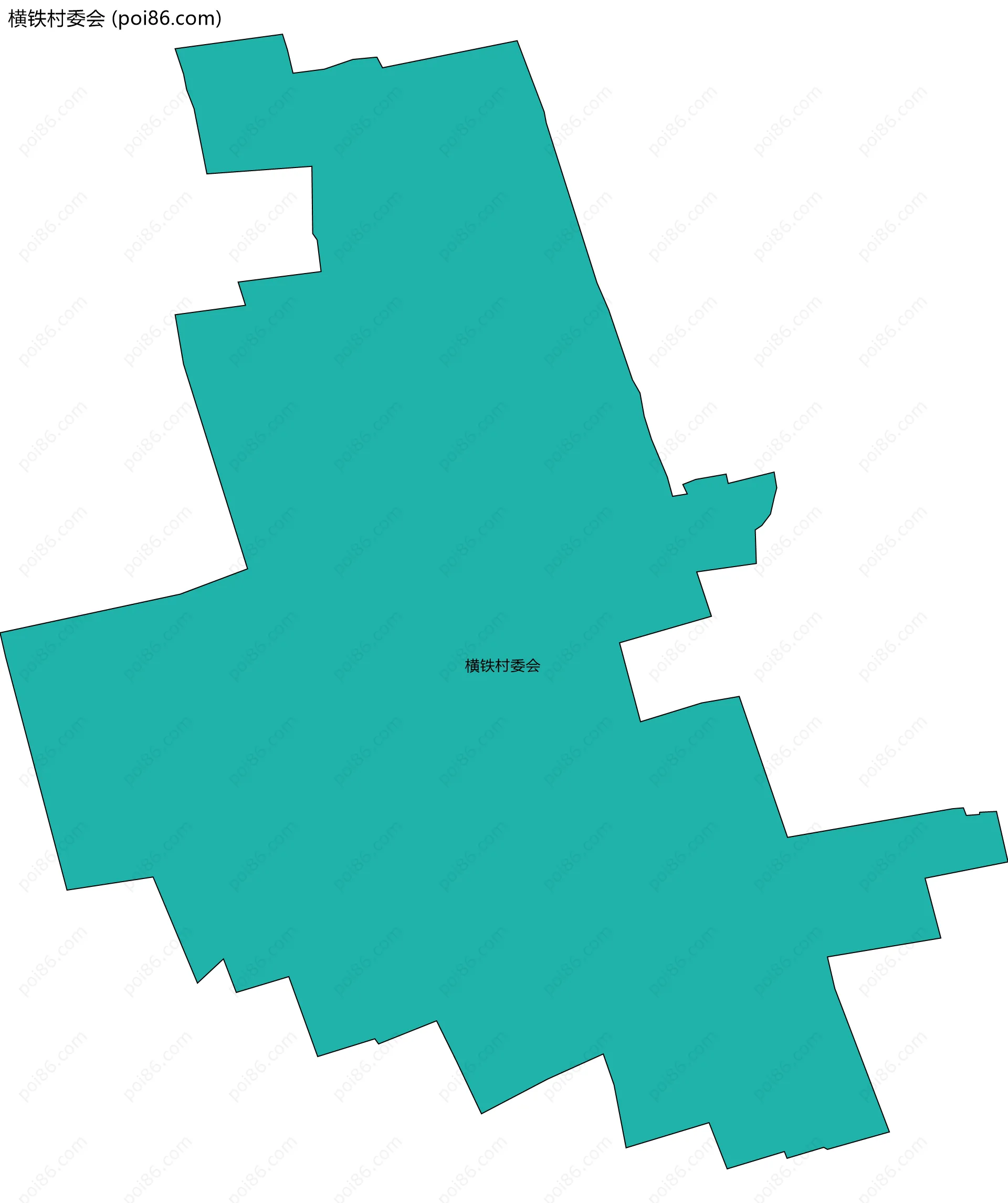 横铁村委会边界地图