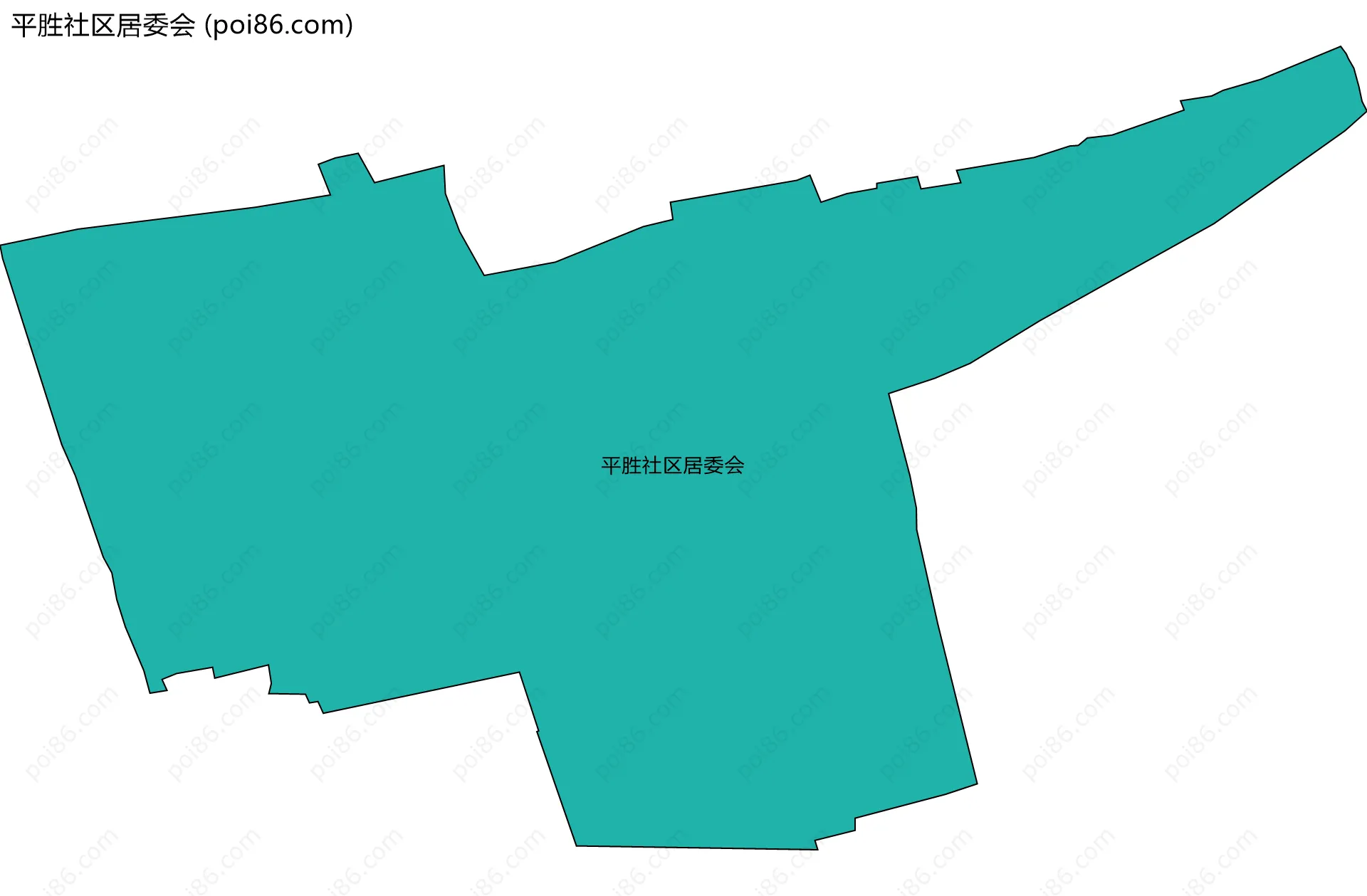 平胜社区居委会边界地图