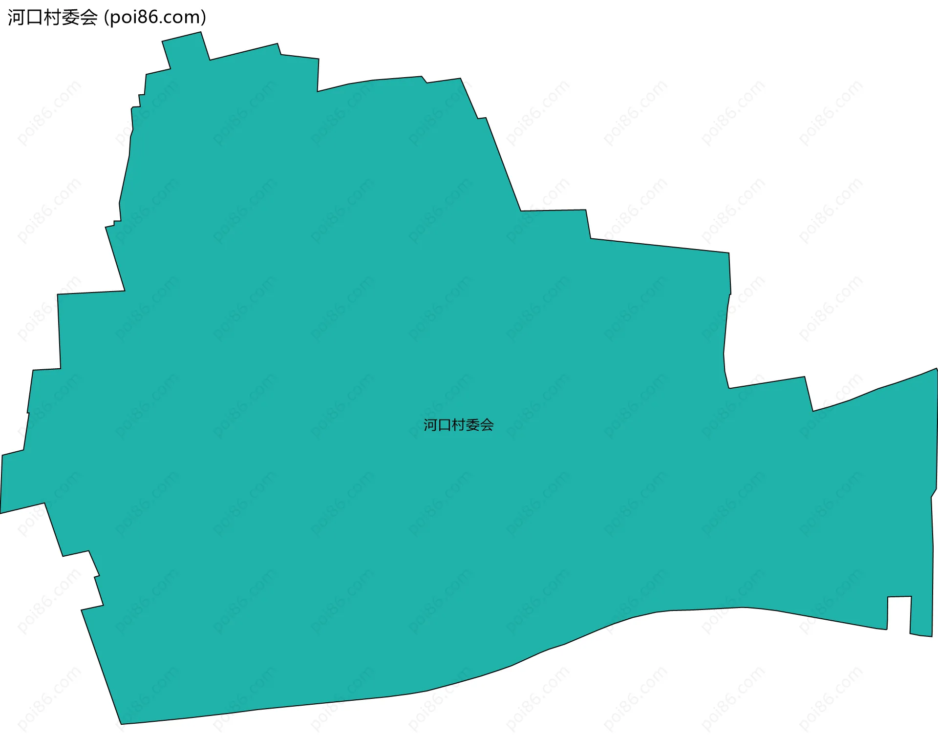 河口村委会边界地图