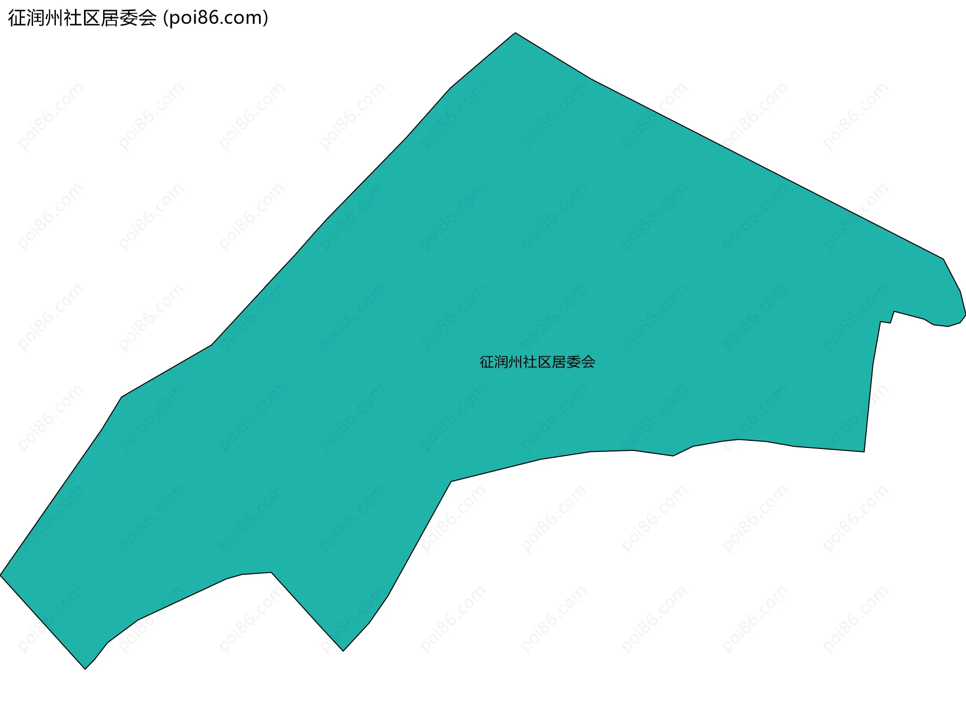征润州社区居委会边界地图
