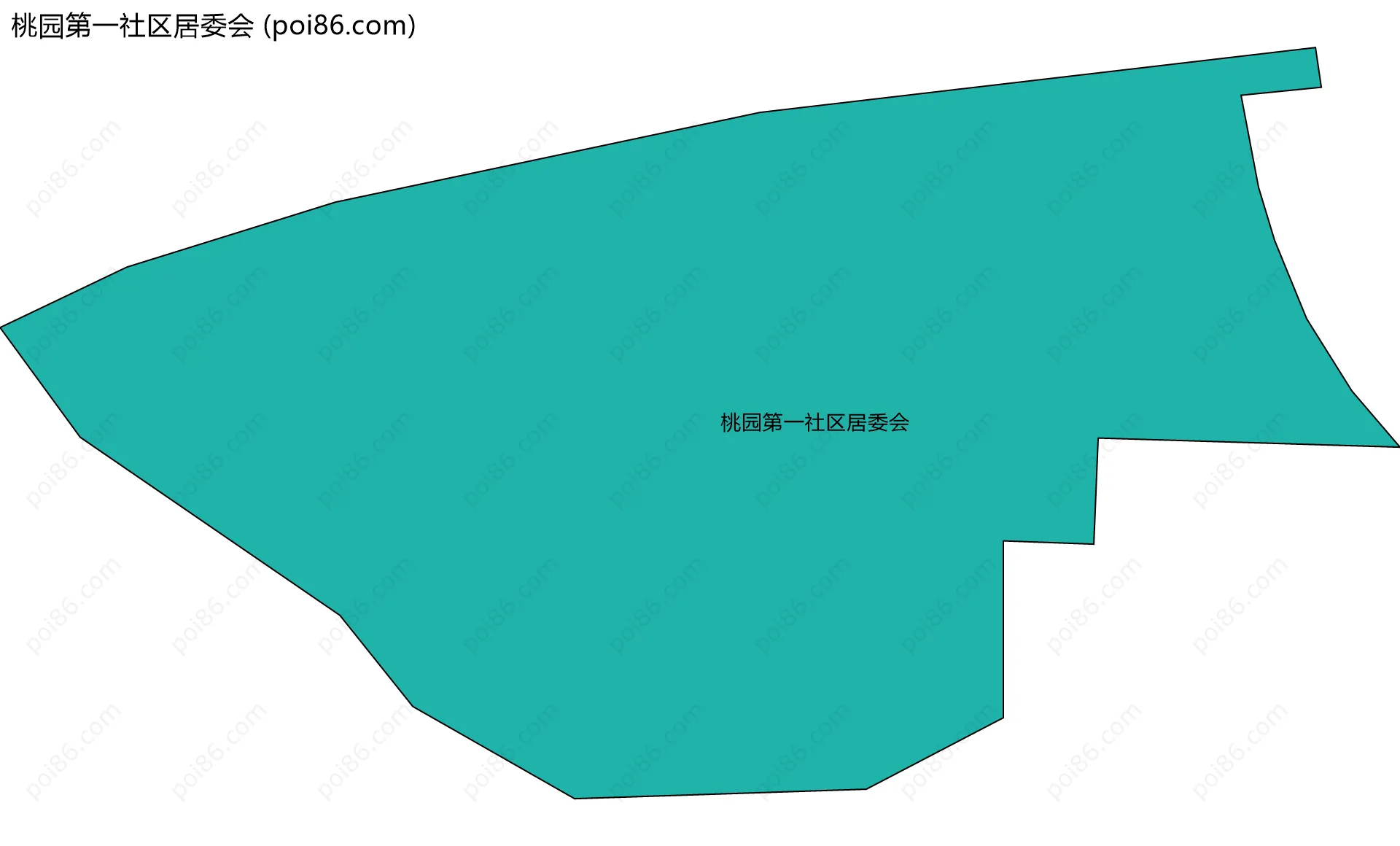 桃园第一社区居委会边界地图