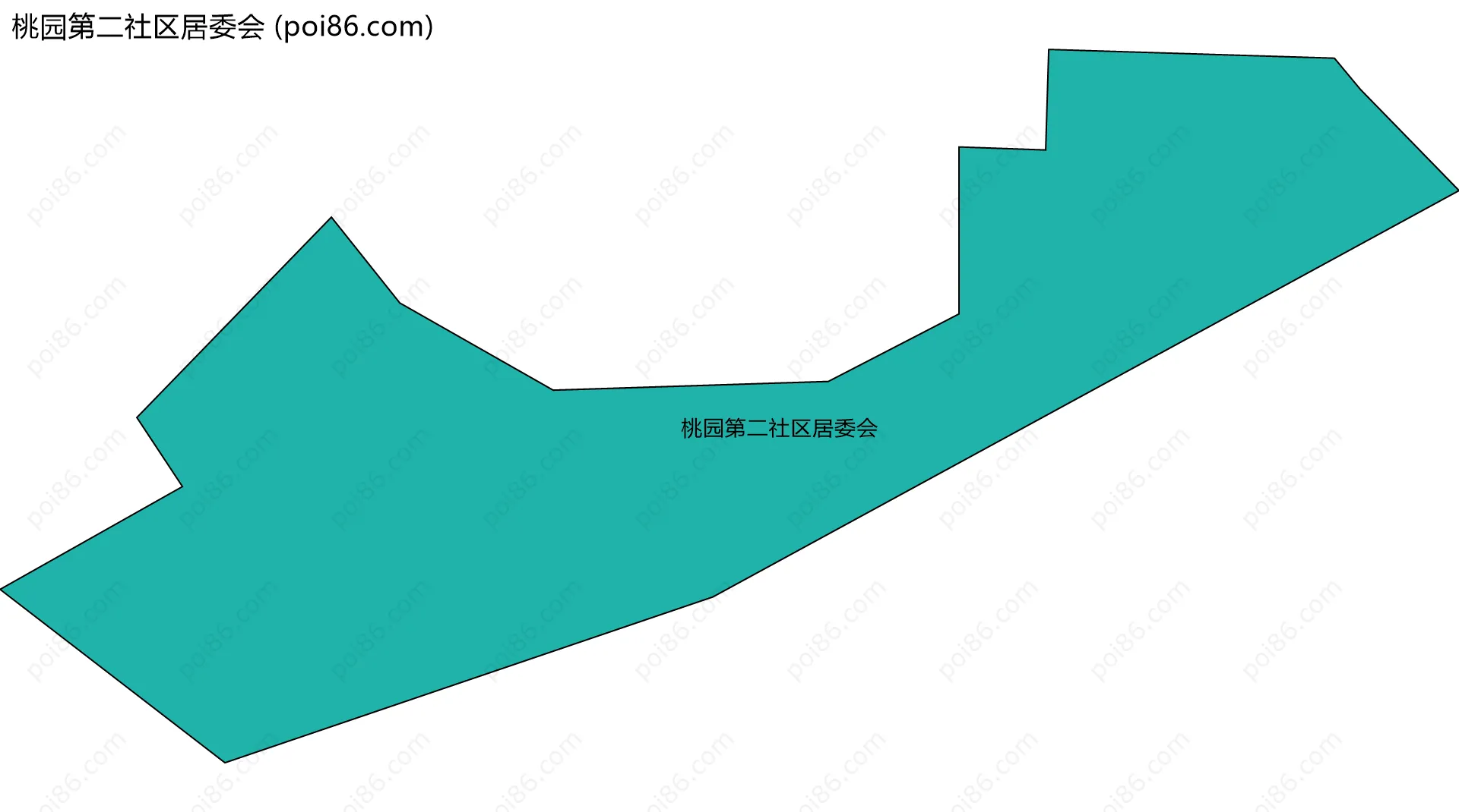桃园第二社区居委会边界地图