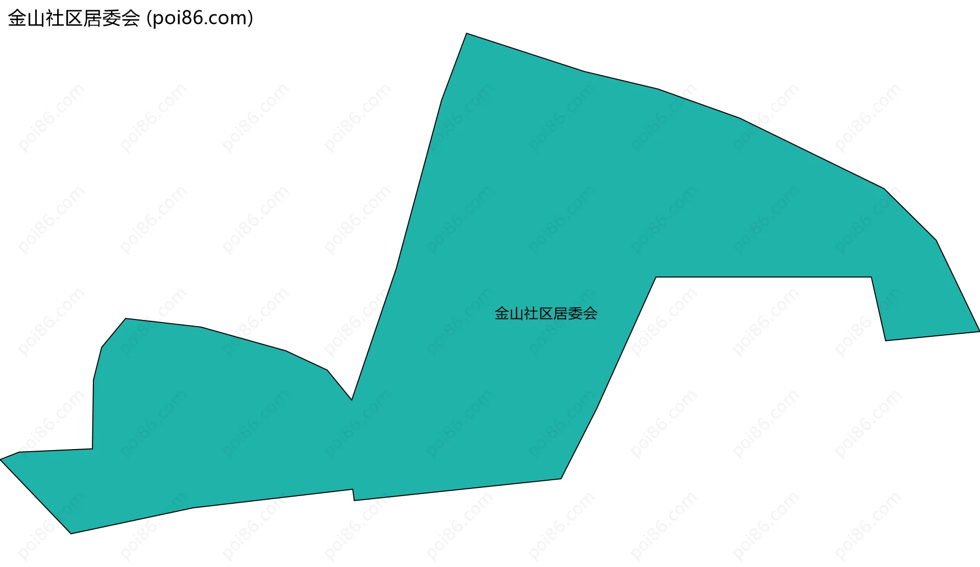 金山社区居委会边界地图