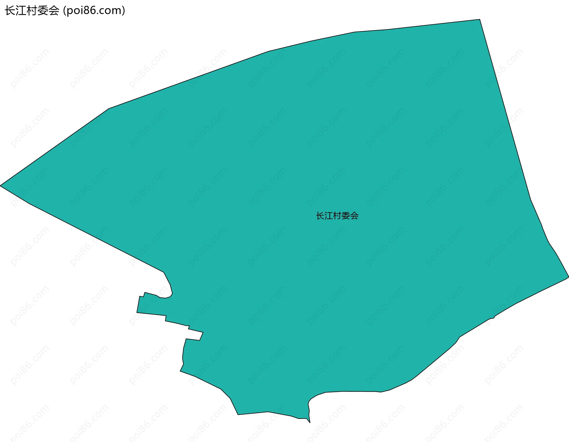 长江村委会边界地图