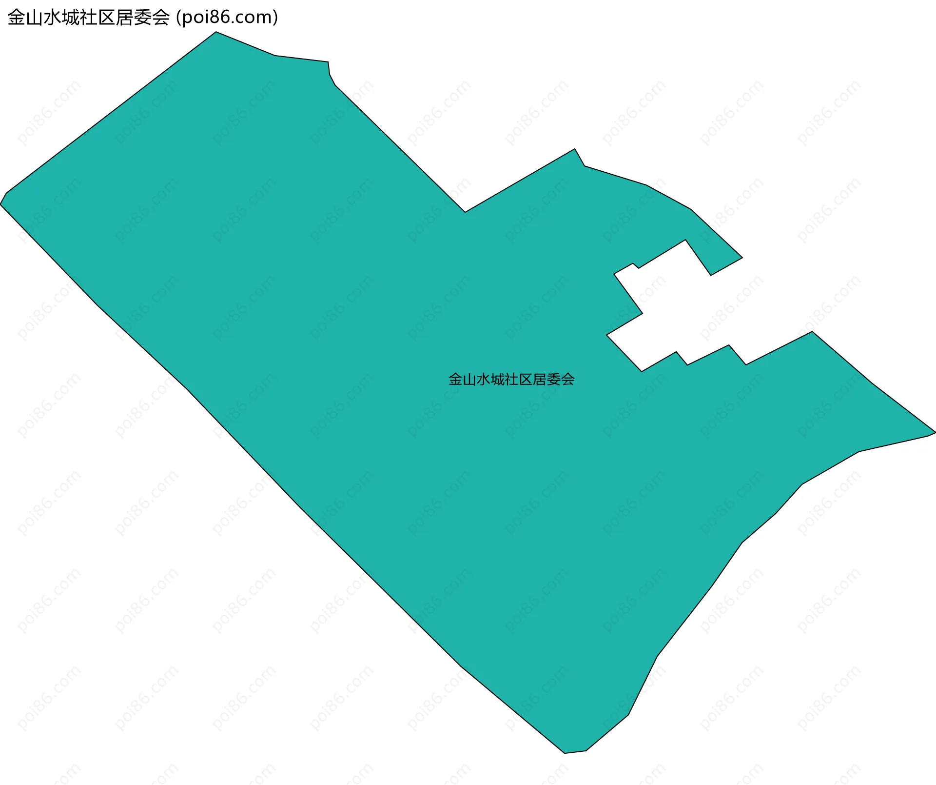 金山水城社区居委会边界地图
