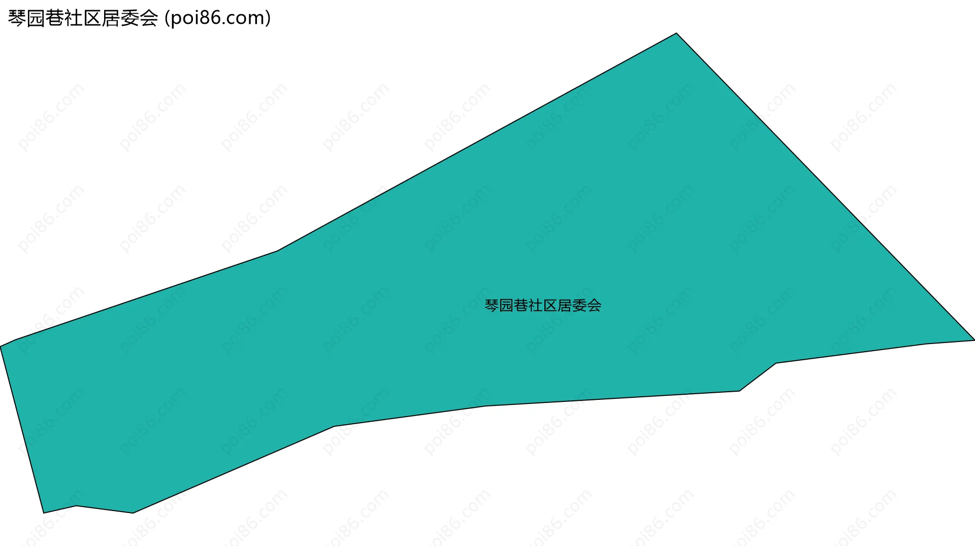 琴园巷社区居委会边界地图