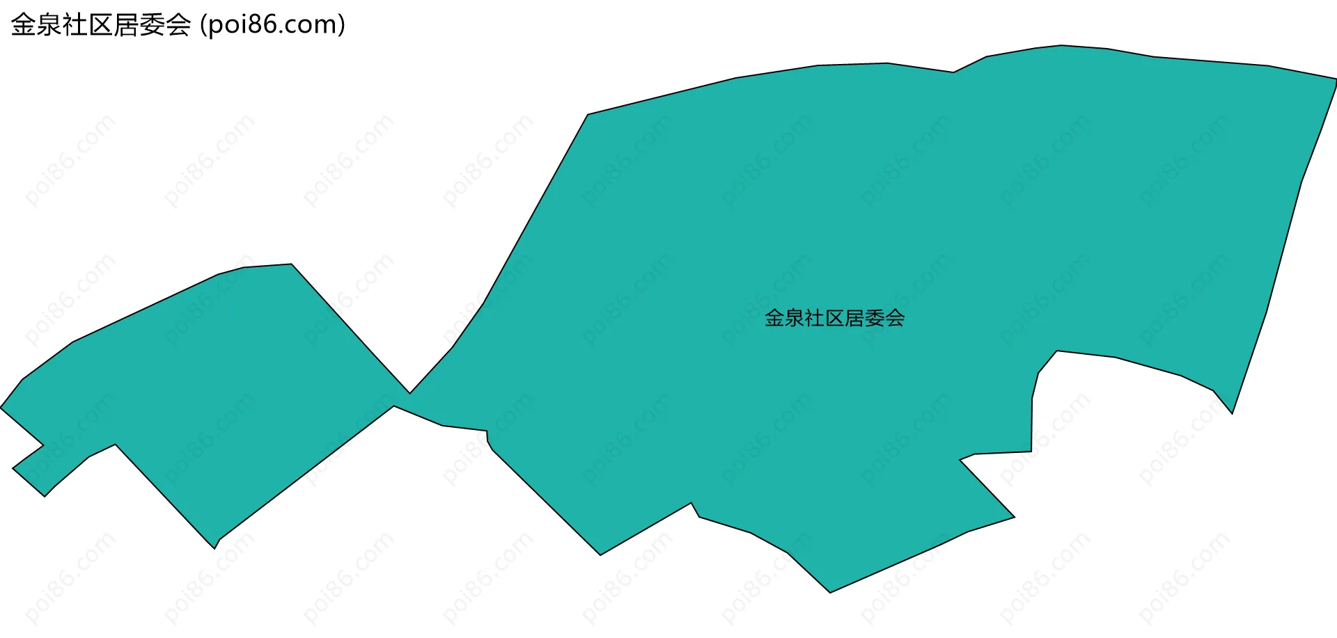金泉社区居委会边界地图
