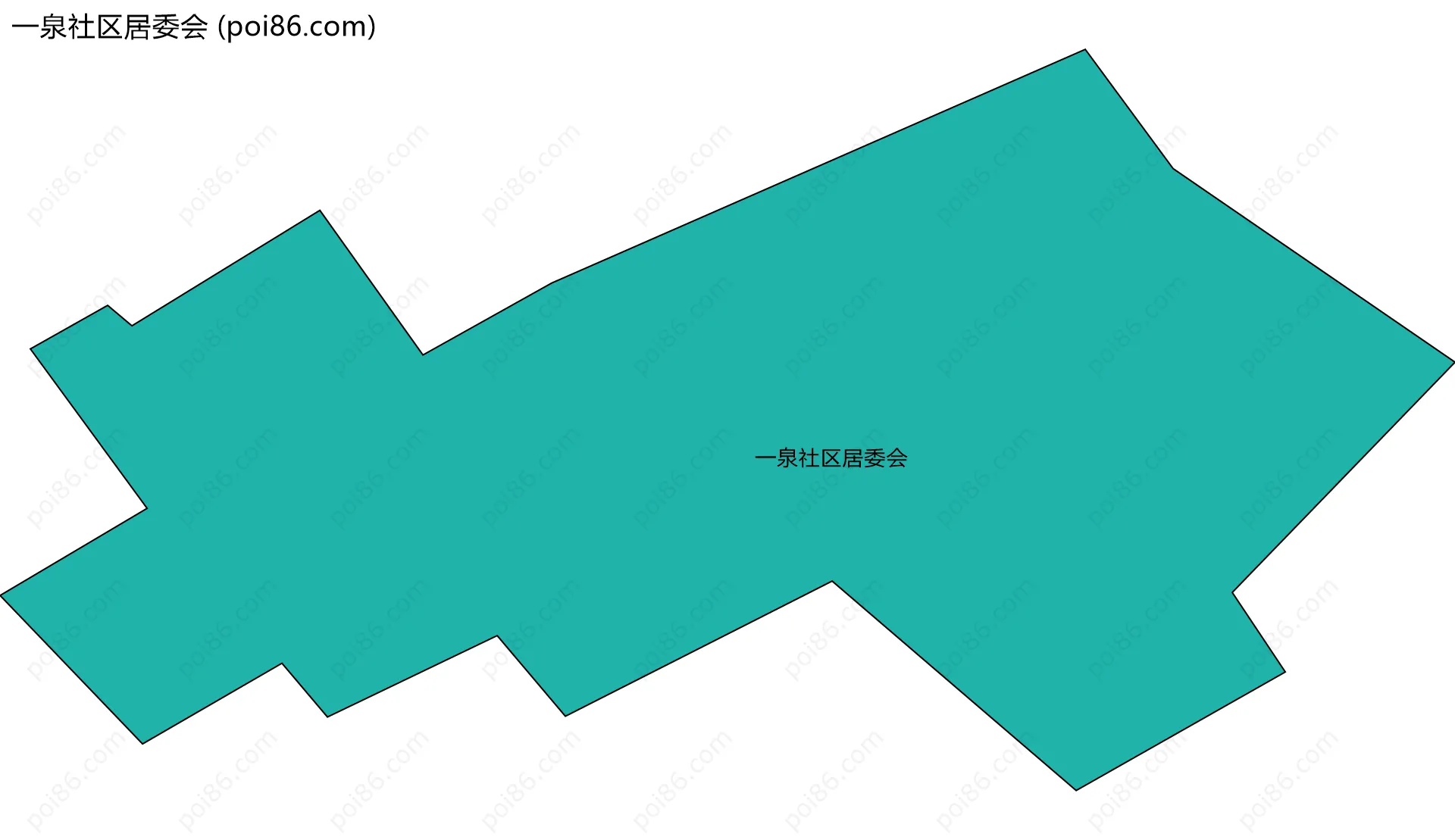 一泉社区居委会边界地图