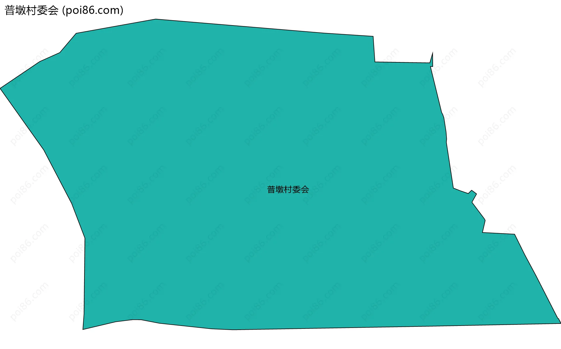 普墩村委会边界地图