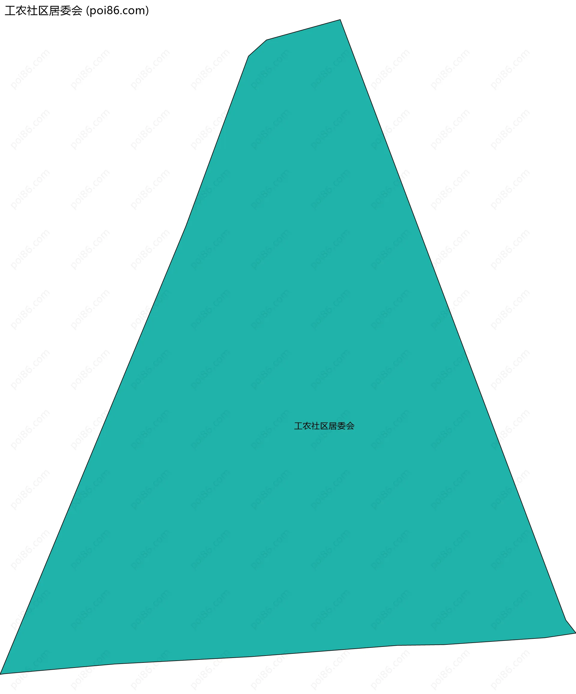 工农社区居委会边界地图