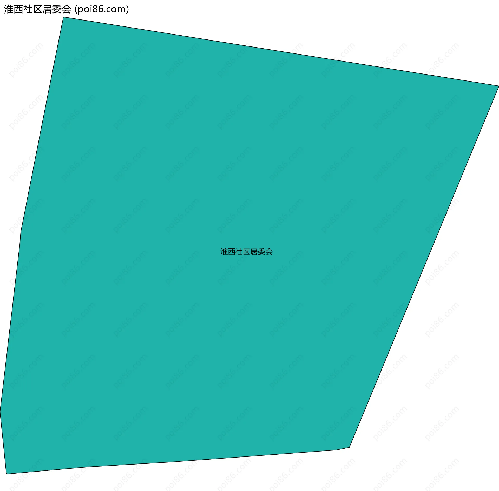 淮西社区居委会边界地图