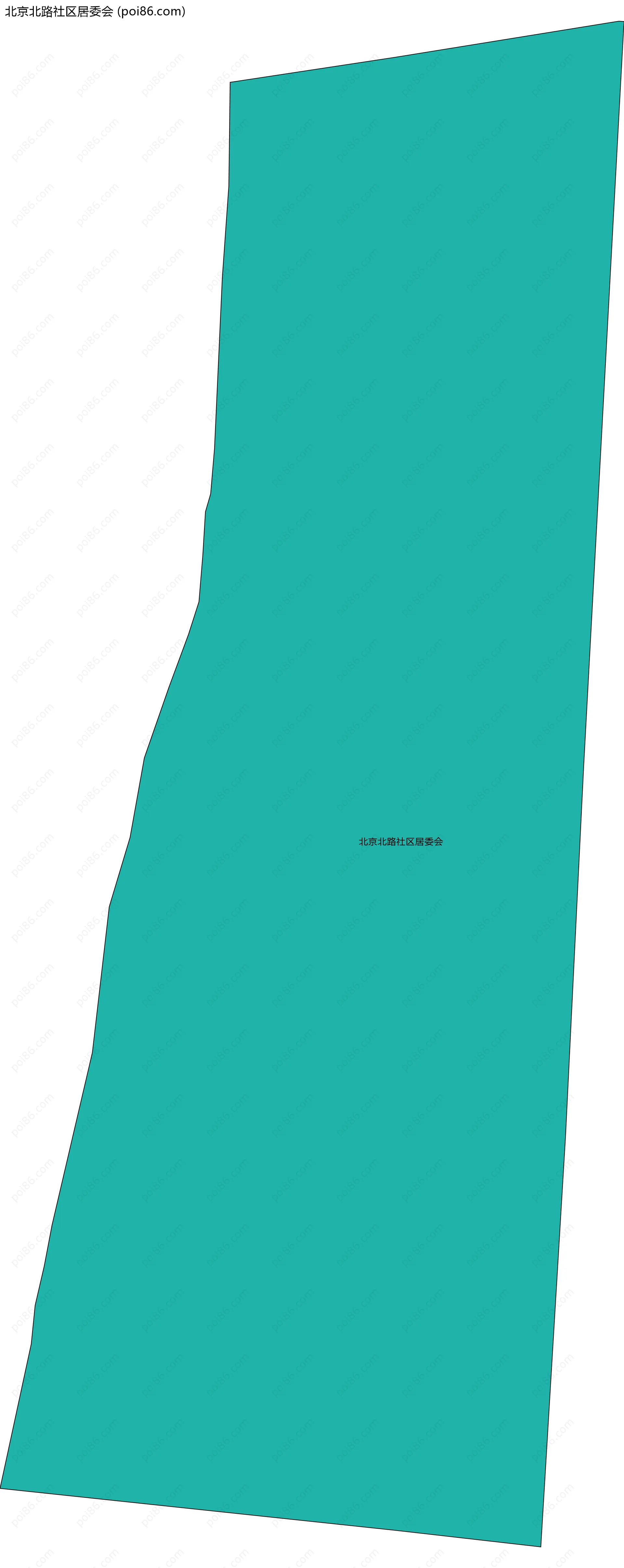 北京北路社区居委会边界地图