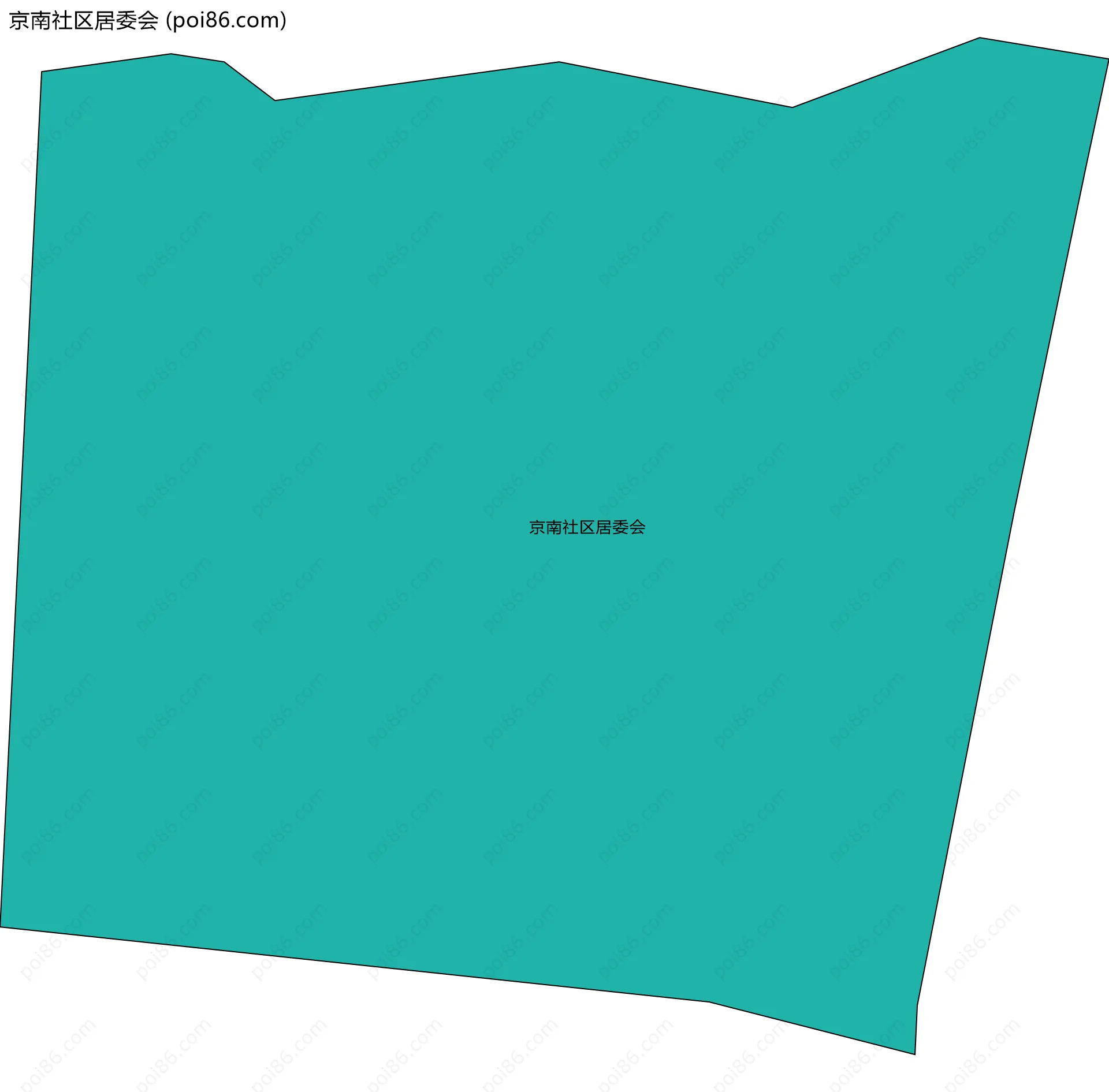京南社区居委会边界地图