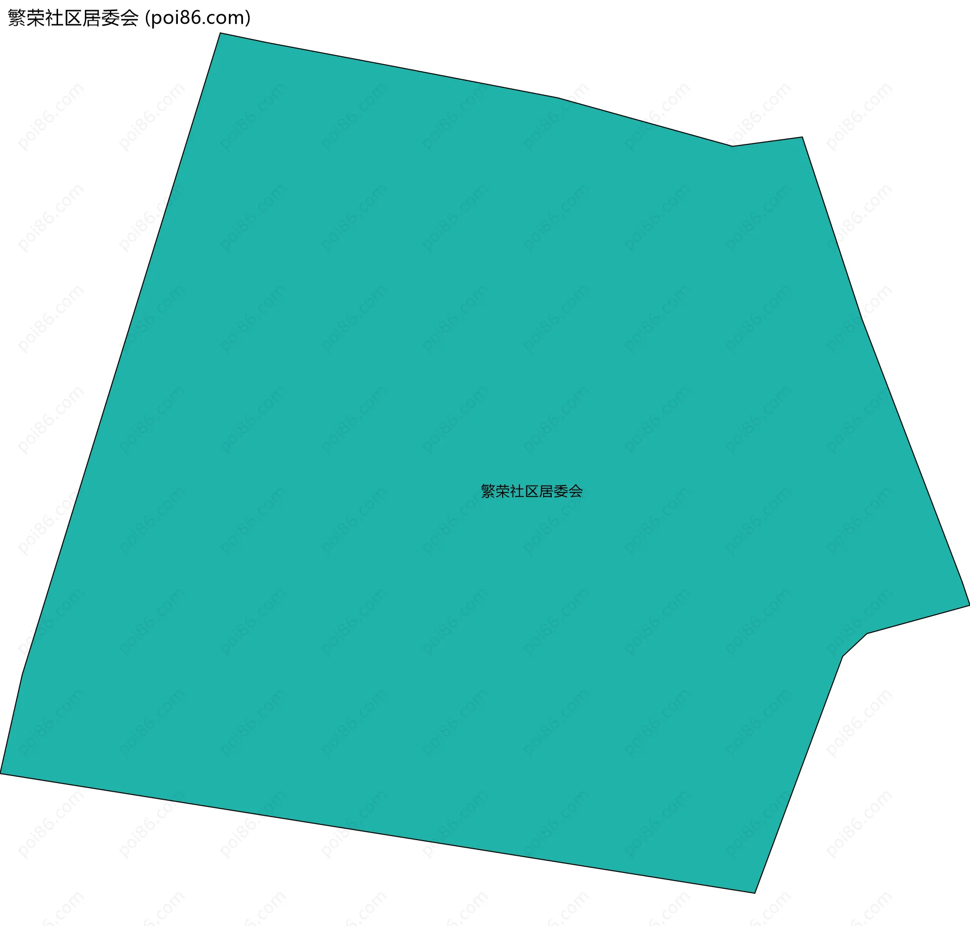 繁荣社区居委会边界地图